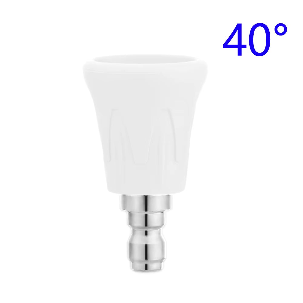 Pressure Washer Water Gun Nozzle Guard Power Washer Nozzle Tips Splash Proof Stainless Steel Nozzle 1/4" Quick Connect