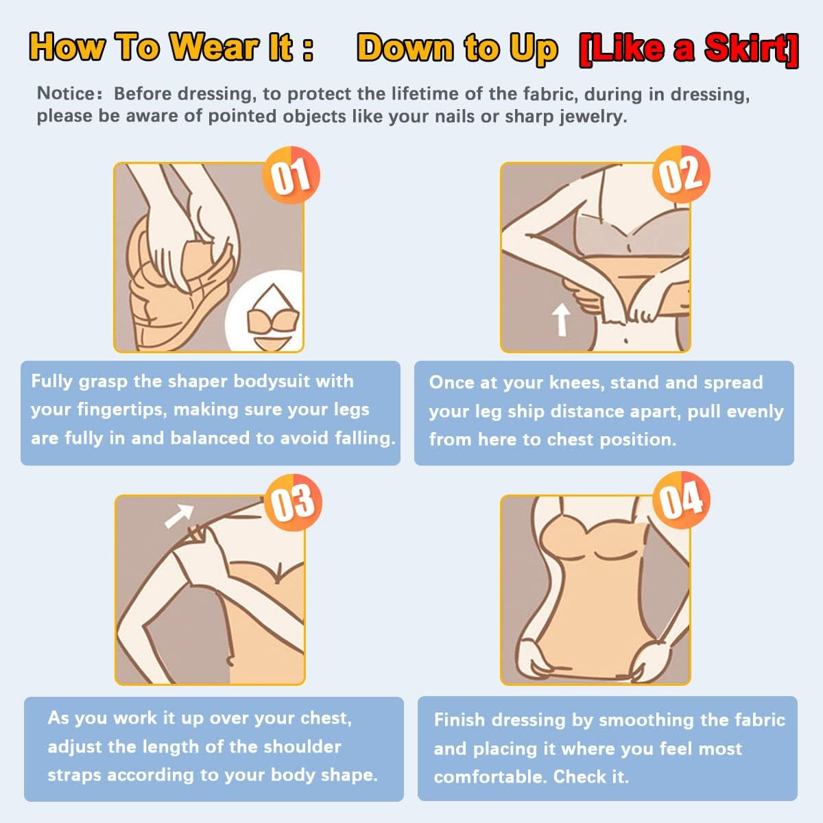 Bodysuit for Women - Tummy Control Seamless Tops Compression Butt Lifting Shapewear Bodysuits