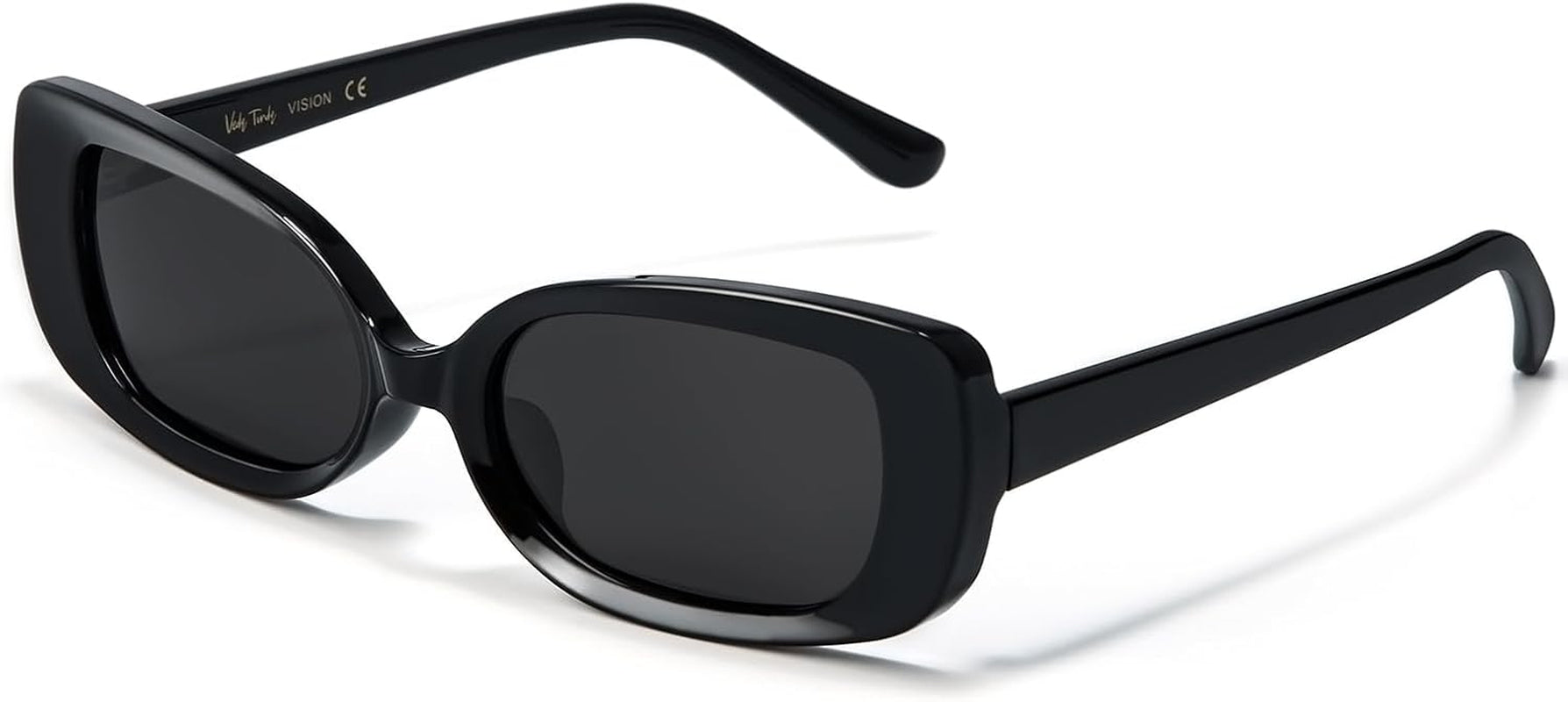 Rectangle Sunglasses Men Tinted Polarized Big Square Retro 90S Vintage Y2K Glasses for Women UV Protection