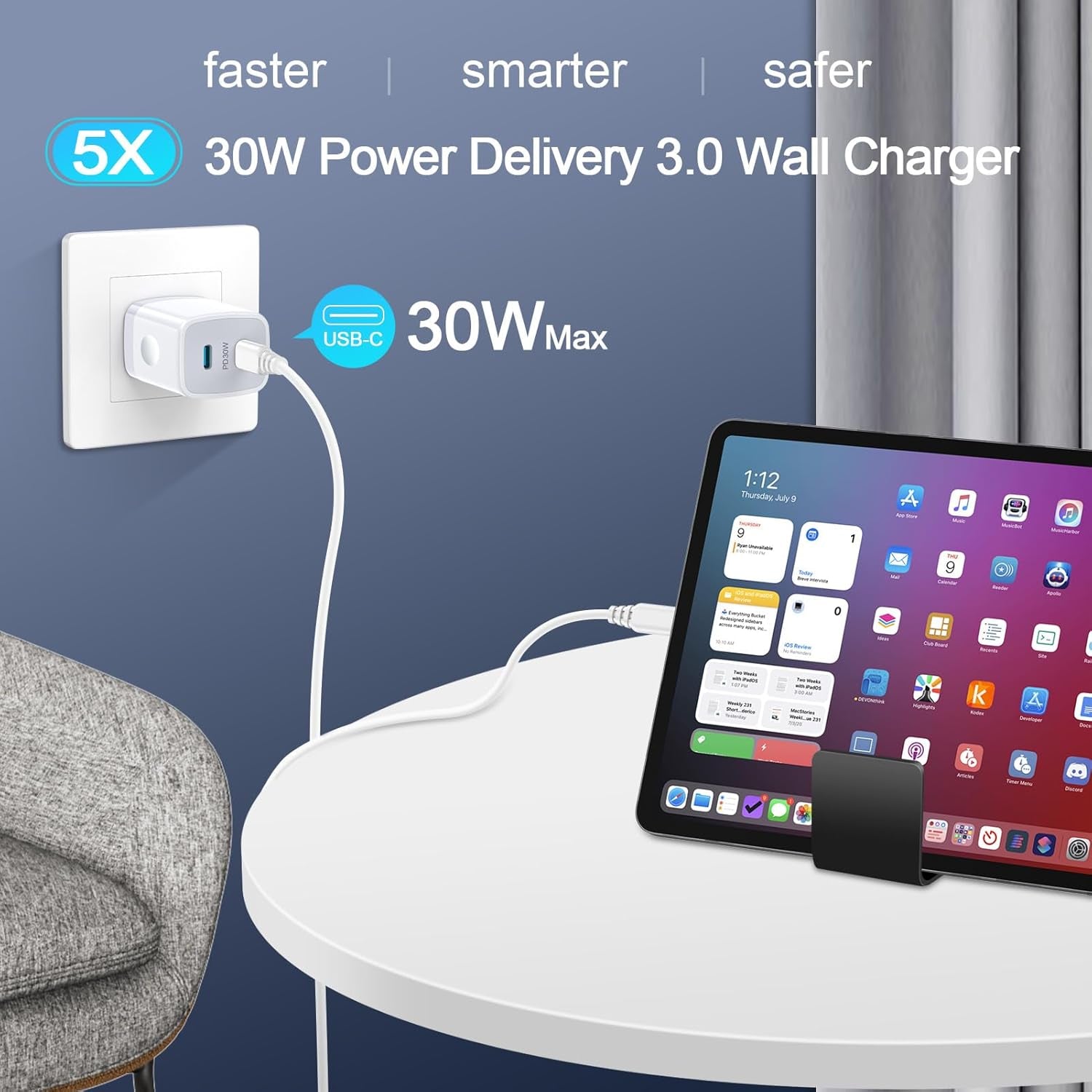 Samsung A16 5G USB C Charger Box 30W 2-Port Fast USB-C Power Adapter Android Phone Wall Charger Type C Charging Block for Samsung Galaxy S25 Ultra/S25 Plus/S24 FE/S23/S22/S21/S20/S10/Z Fold 6/A15/A55