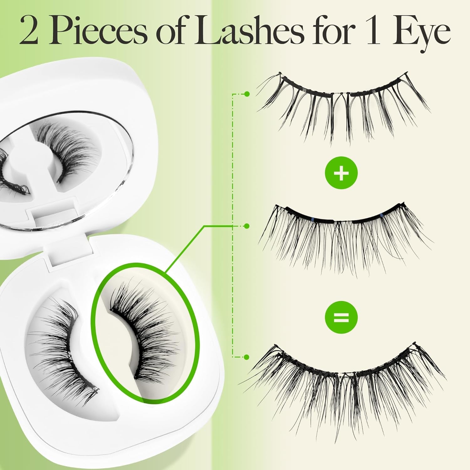 Magnetic Eyelashes with Applicator, Reusable Soft Magnetic Eyelashes Natural Look, No Glue Needed, Windproof & Waterproof for All-Day Comfort (L01)