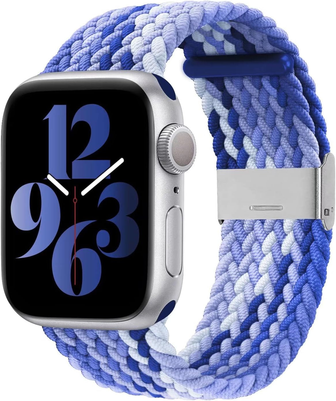 Compatible with Apple Watch Bands 44Mm 40Mm 38Mm 42Mm 41Mm 45Mm 46Mm 49Mm, Iwatch Bands Women Men,Adjustable Braided Solo Loop Elastic Sport Band for Iwatch Ultra SE Series 10/9/8/7/6/5/4