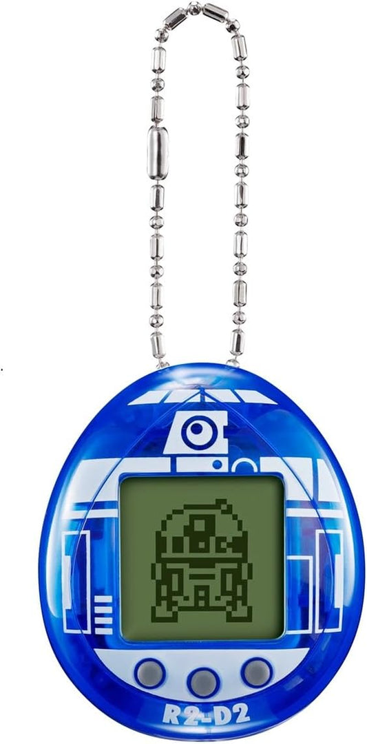 TAMAGOTCHI 88822 Star Wars R2D2 Virtual Pet Droid with Mini-Games, Animated Clips, Extra Modes and Key Chain, Multicolour BanUK
