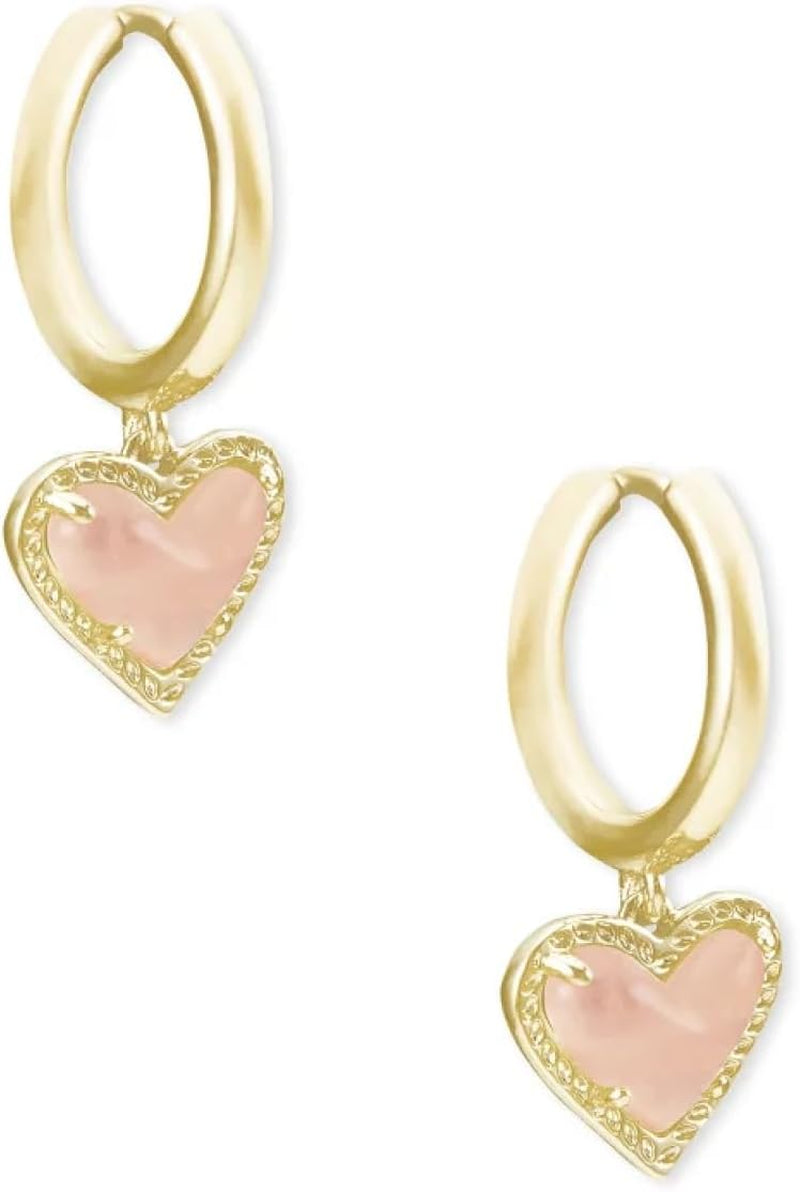 Ari Heart Huggie Earrings for Women, Fashion Jewelry