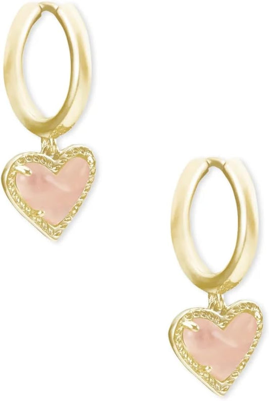 Ari Heart Huggie Earrings for Women, Fashion Jewelry