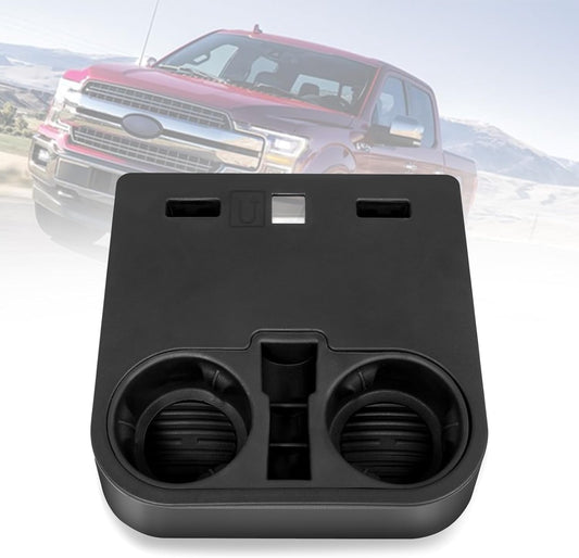 Front Center Console Cup Holder Replaces HC3Z-2813562-AB Compatible with 2015-2020 Ford F150 2017-2022 F-Series Super Duty Car under Front Seat Bottom Cup Holder Tray