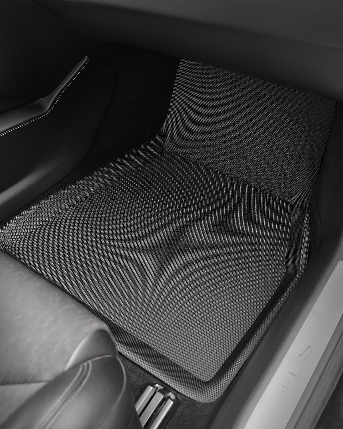 for Tesla Model S Floor Mats 2025 2024 2023 2022 2021, for Tesla Floor Mats Full Set All Weather Floor Mat Cargo Liner Trunk Interior- Custom Fit for Model S Accessories 2021-2025 (6 PCS)