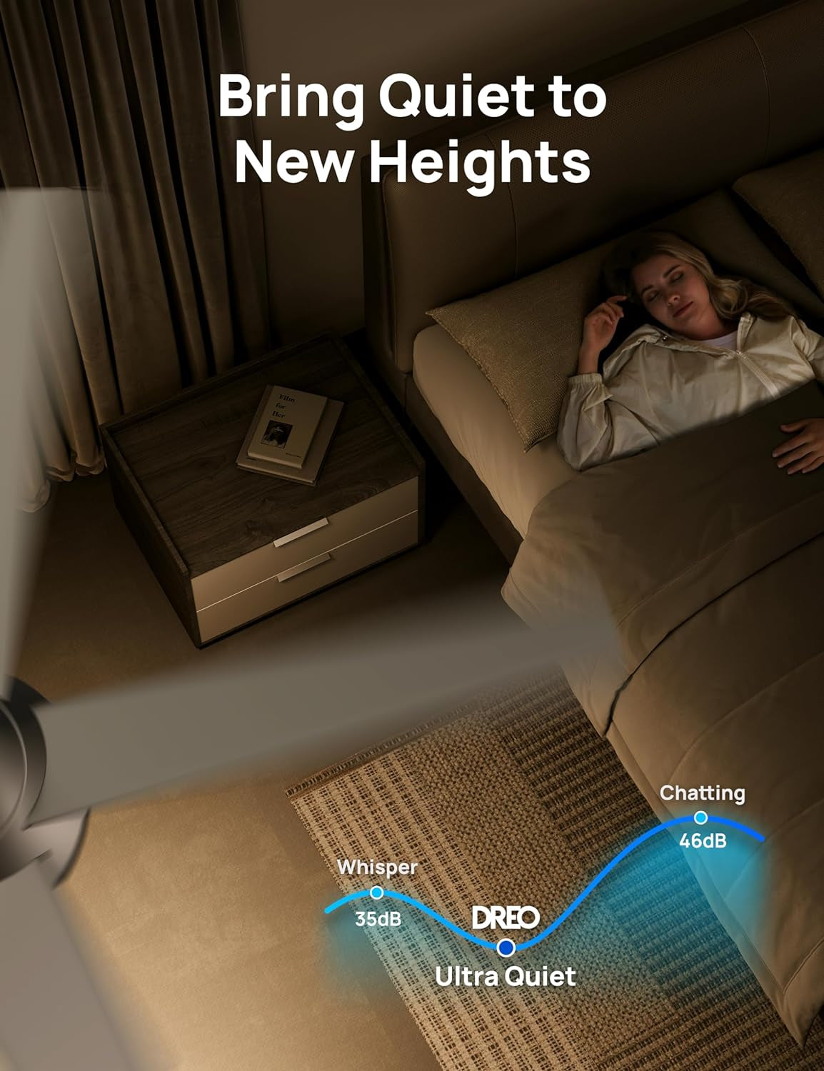 Ceiling Fans with Lights and Remote, 52 Inch, 6 Speeds, 5 Color Tones Dimmable LED, Quiet Reversible DC Motor, 8H Timer, Silver Ceiling Fan for Bedroom, Living Room, Easy to Install