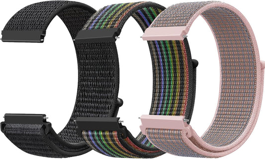 22Mm Quick Release Nylon Sport Loop Watch Bands,Breathable Sport Watch Strap