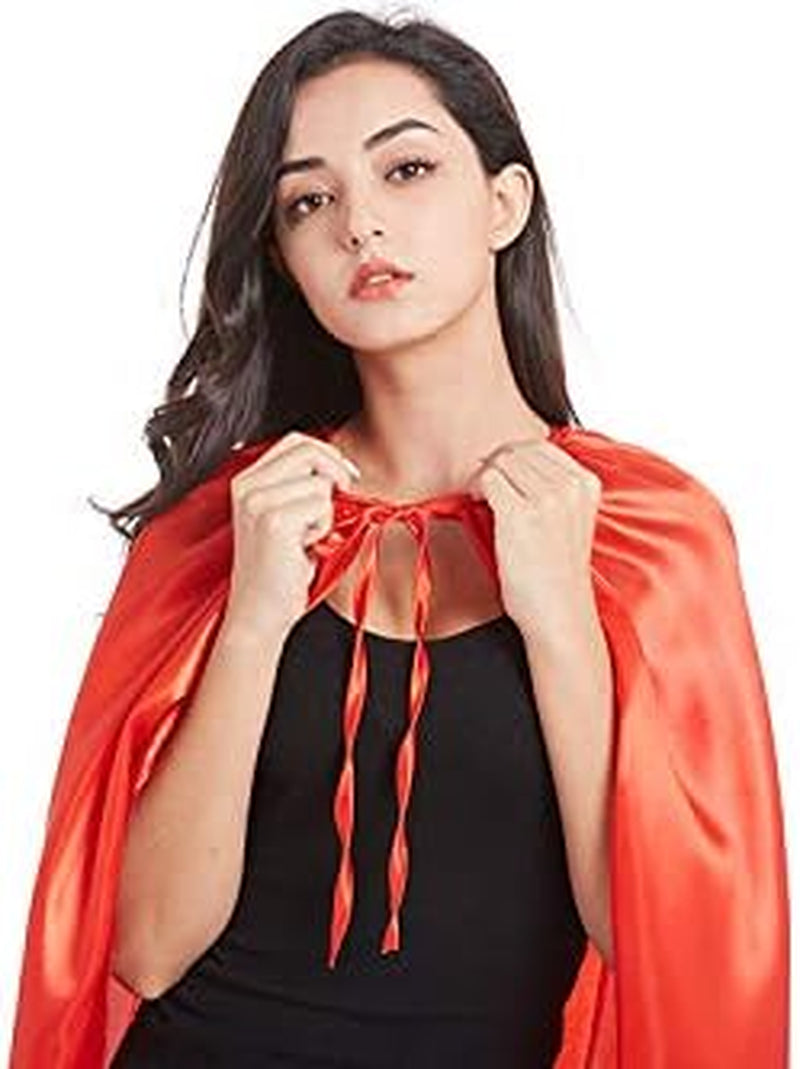 Costumes Cape Full Length Adult Halloween Cape Cloak Knight Witches Vampires Royalty Fancy Cosplay Costume