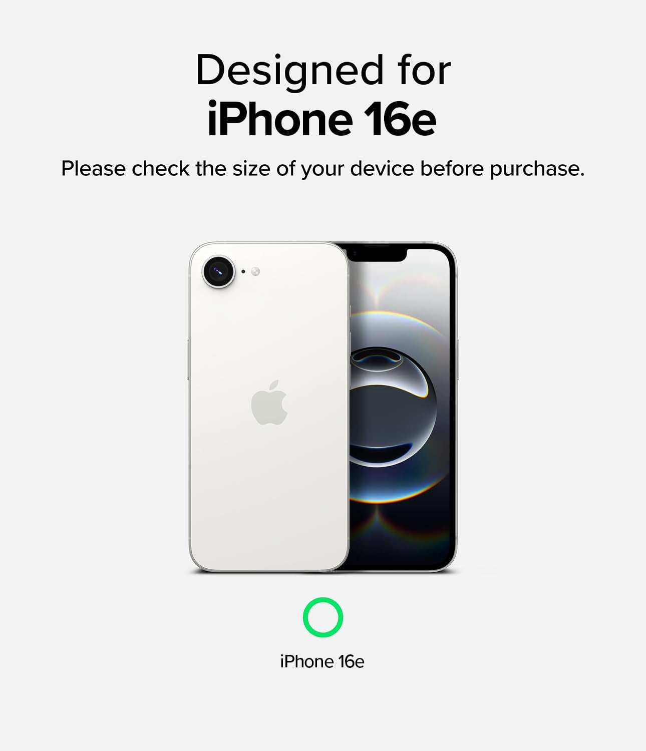 Onyx [Feels Good in the Hand] Compatible with Iphone 16E Case, Anti-Fingerprint Technology Prevents Oily Smudges Non-Slip Enhanced Grip Precise Cutouts for Camera - Black