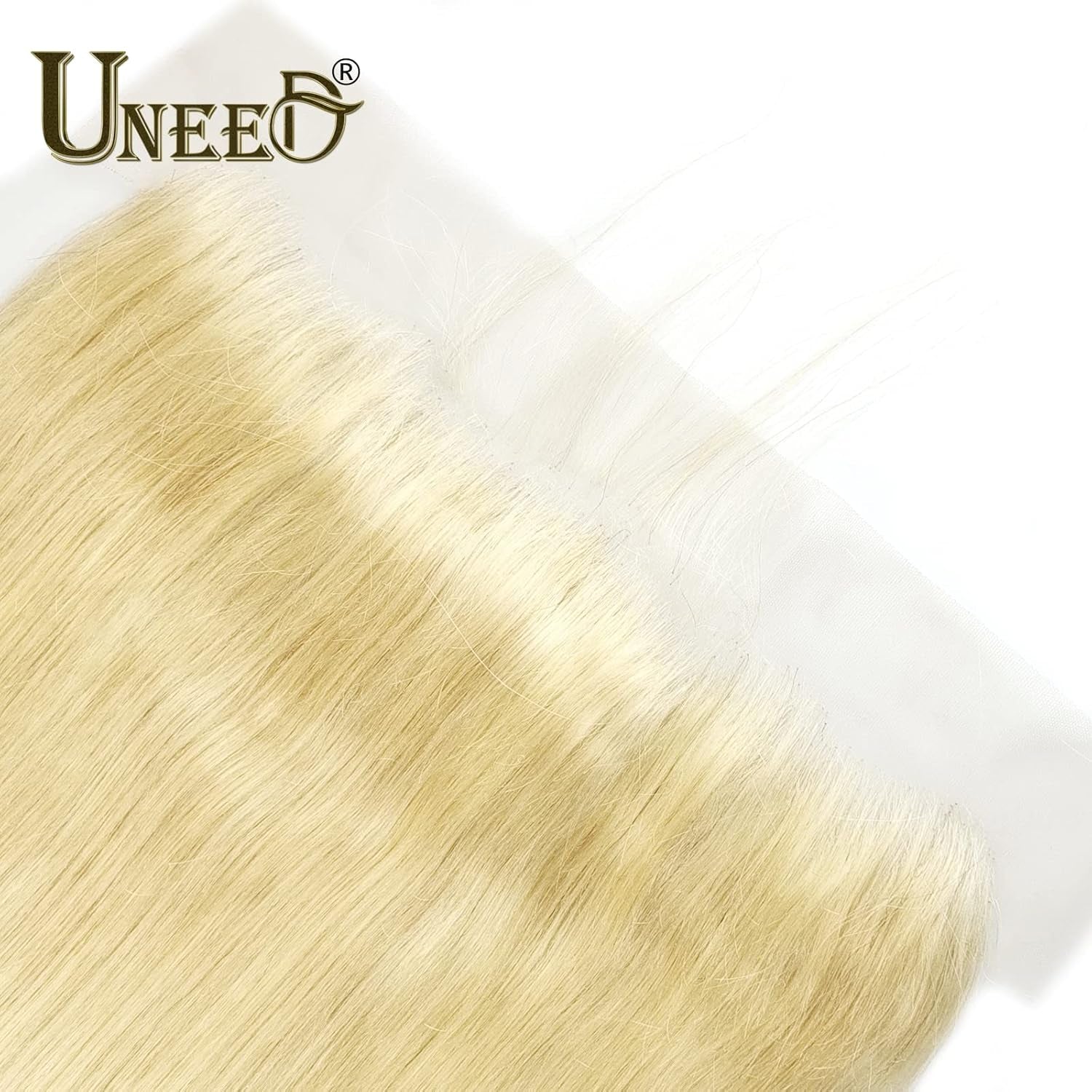 613 Frontal Blonde Frontal 13X4 Frontal Human Hair 16 Inch Straight Brazilian Virgin Human Hair Frontal 12A Transparent HD Lace Frontal Pre Plucked with Natural Hairline