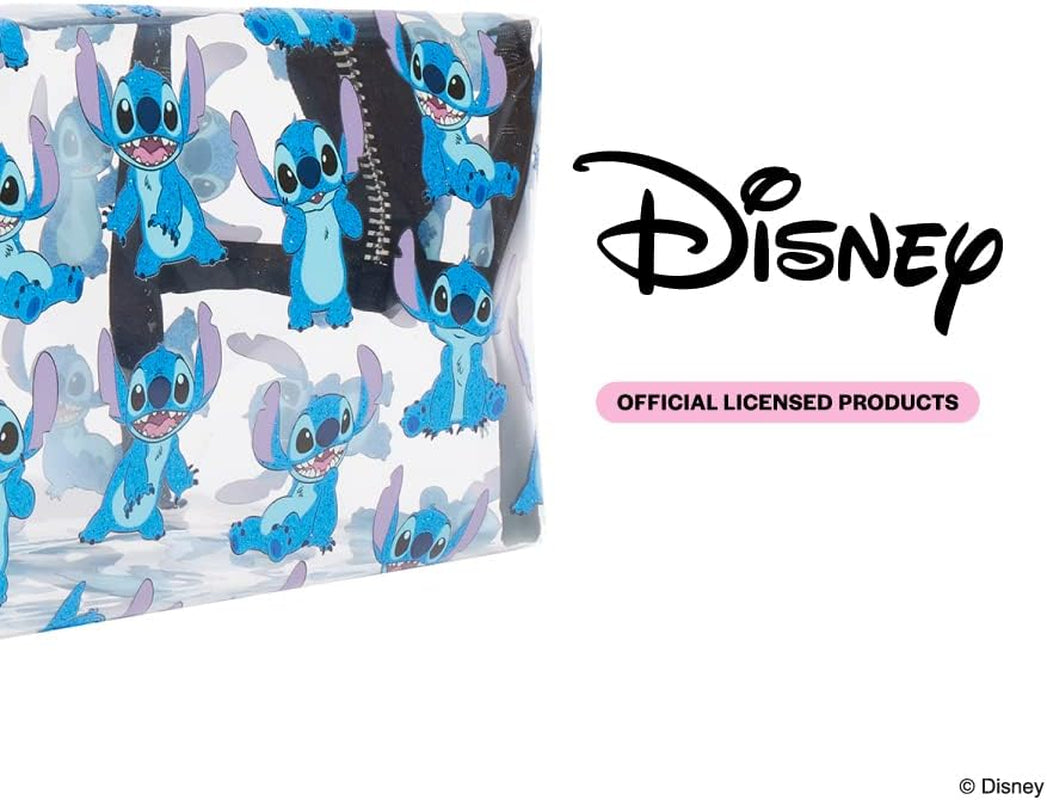 Stitch Pencil Case - Lilo and Stitch Gifts for Girls, Stitch Stuff, Clear Lilo and Sitch Travel Makeup Bag for Girls, Easy Glide Zipper, Official Disney Cute Gifts UK UK