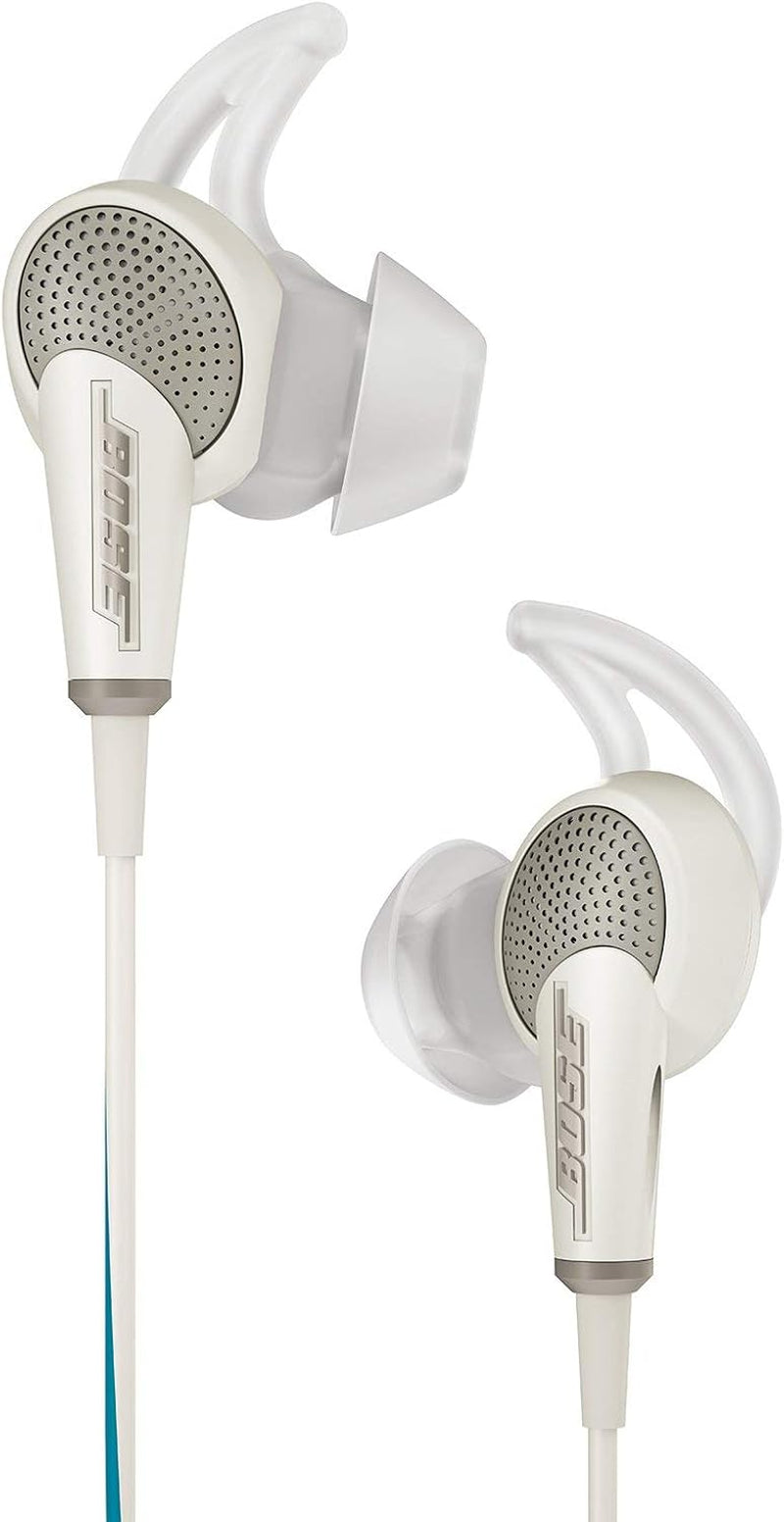 Bose Quietcomfort 20 Acoustic Noise Cancelling Headphones, Apple Devices, White (Renewed)