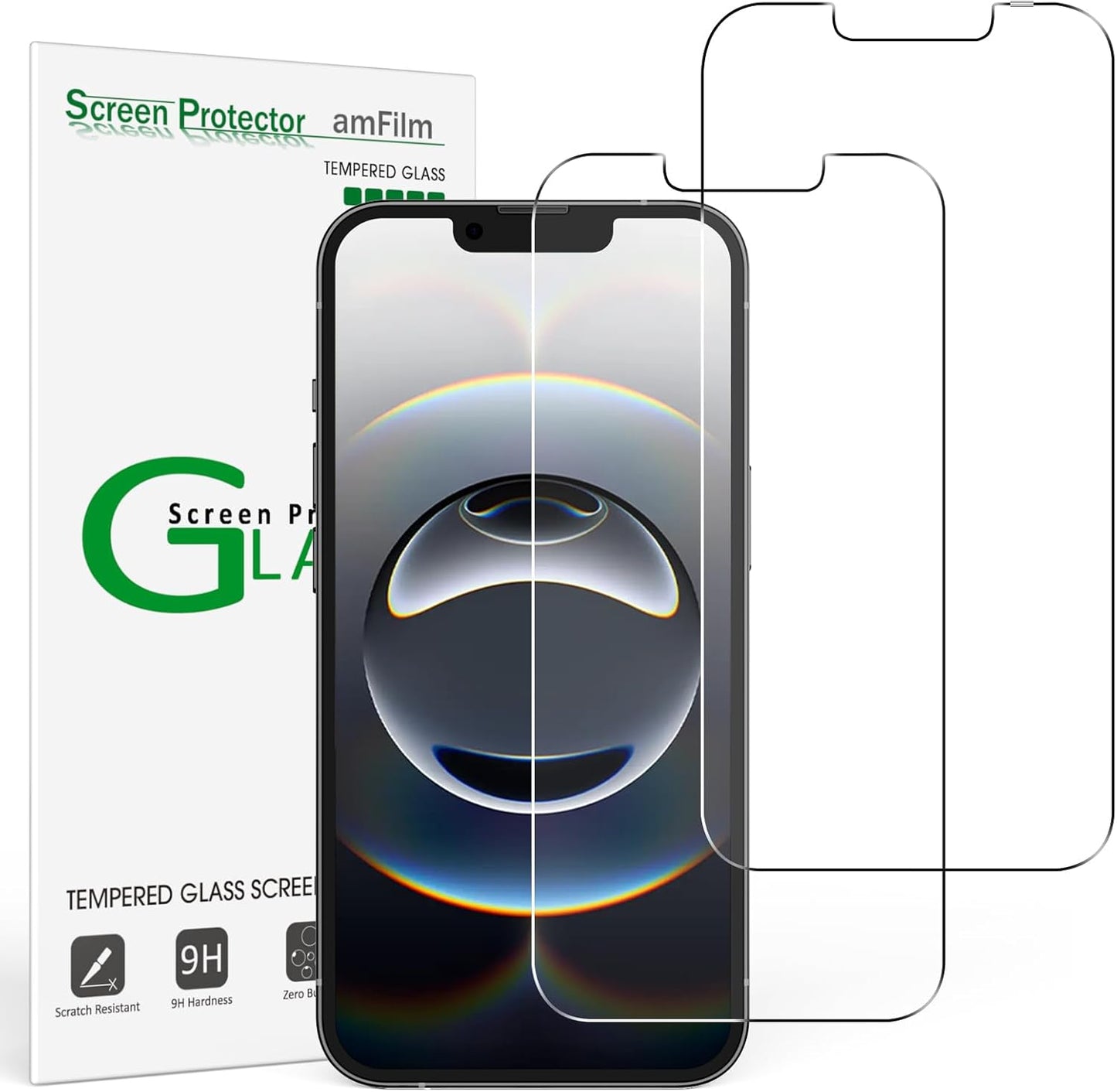 Essential Screen Protector for Iphone 16E Iphone 14 Iphone13 Iphone 13 Pro 6.1", Premium 9H+ Tempered Glass, Anti-Scratch, Hd-Clear and Touch-Sensitive, Case Friendly, 2 Pack