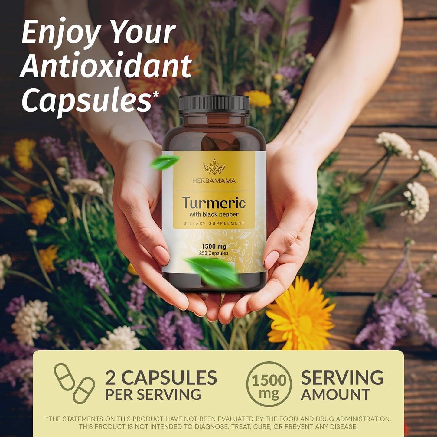 Curcumin Turmeric Capsules - 1500Mg Curcuma Longa and Black Pepper Extract for Uric Acid & Digestive Support - Vegan, Non-Gmo Turmeric Antioxidant Supplement, 250 Caps TLBH