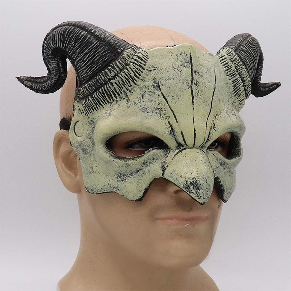 Halloween Devil Mask Ghost Half Face Mask Scary Mask Halloween Party Props Halloween Cosplay Costume Festival Masquerade Mask