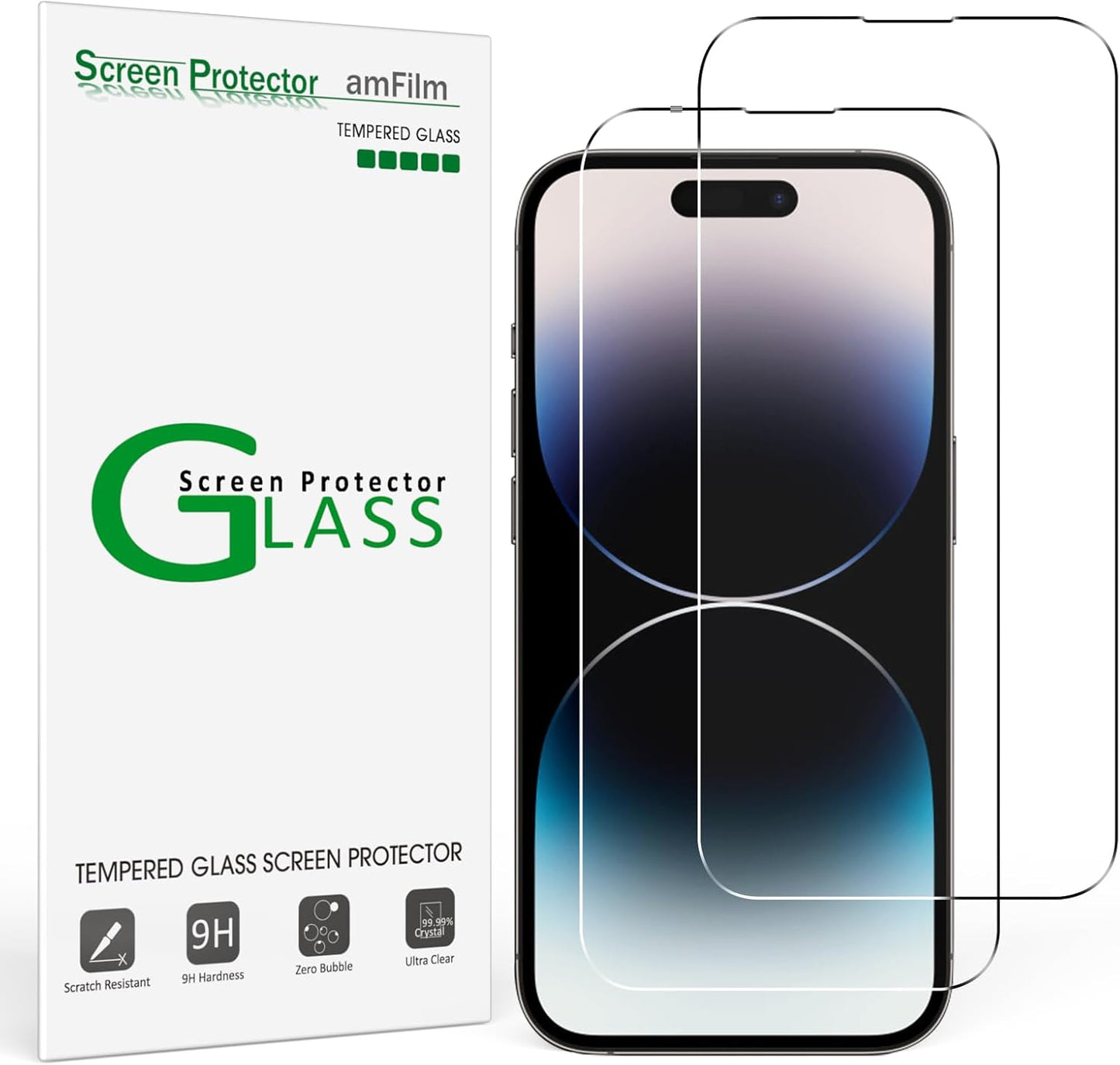 Essential Screen Protector for Iphone 16E Iphone 14 Iphone13 Iphone 13 Pro 6.1", Premium 9H+ Tempered Glass, Anti-Scratch, Hd-Clear and Touch-Sensitive, Case Friendly, 2 Pack