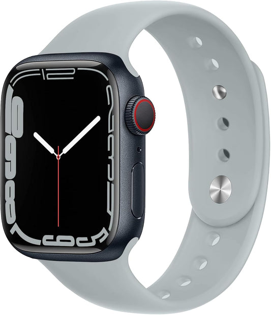 Sport Bands for Apple Watch Band 40Mm 44Mm 45Mm 49Mm 41Mm 38Mm 42Mm Women/Men,Soft Silicone Strap for Apple Watch Series 9,Ultra 2,8,Ultra,Se,7 6 5 4 3,Correa Iwatch Bands Wristband