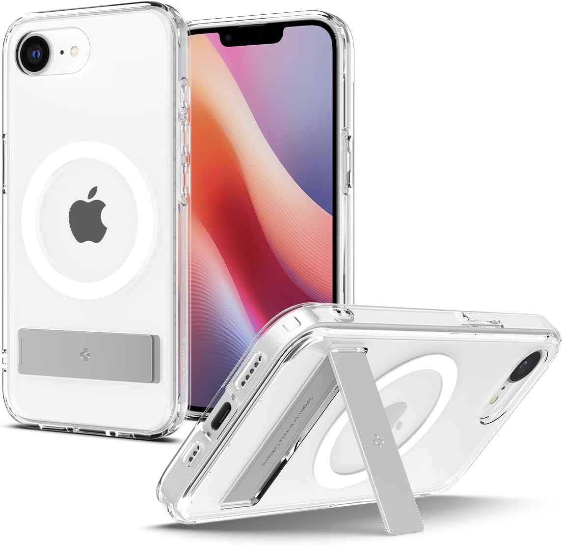 for Iphone 16E Case, Ultra Hybrid S Magfit [Compatible with Magsafe Accessories] [Anti-Yellowing] [Kickstand] - Frost Black