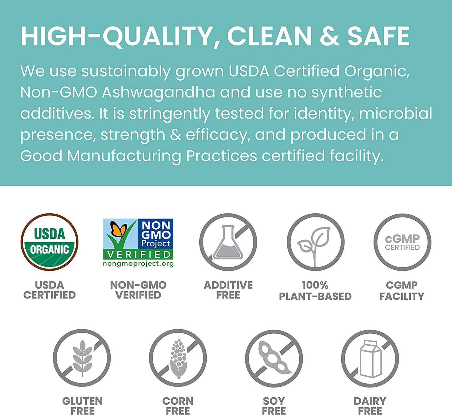 Organic Ashwagandha, 60 Day Supply, Herbal Supplement for Stress Relief, Energy Support, Occasional Sleeplessness, Organic, Non-Gmo, Vegan, Gluten Free, 670 Mg, 60 Caplets TLBH