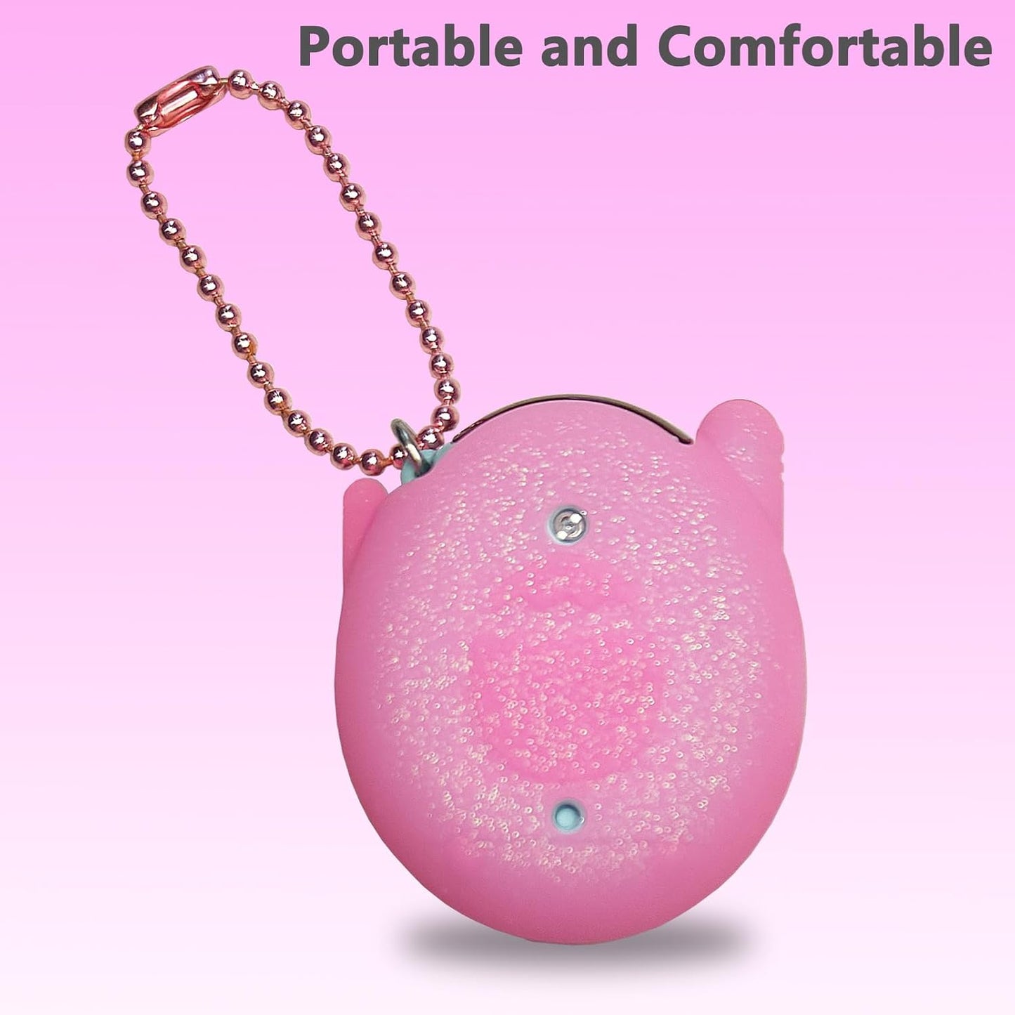 Silicone Cover Case for Tamagotchi Connection Virtual Reality Pet, Screen Protector for Tamagotchi Connection Electronic Pet Accessories (Silicone Case and Screen Film) (Pink) ZOUSA