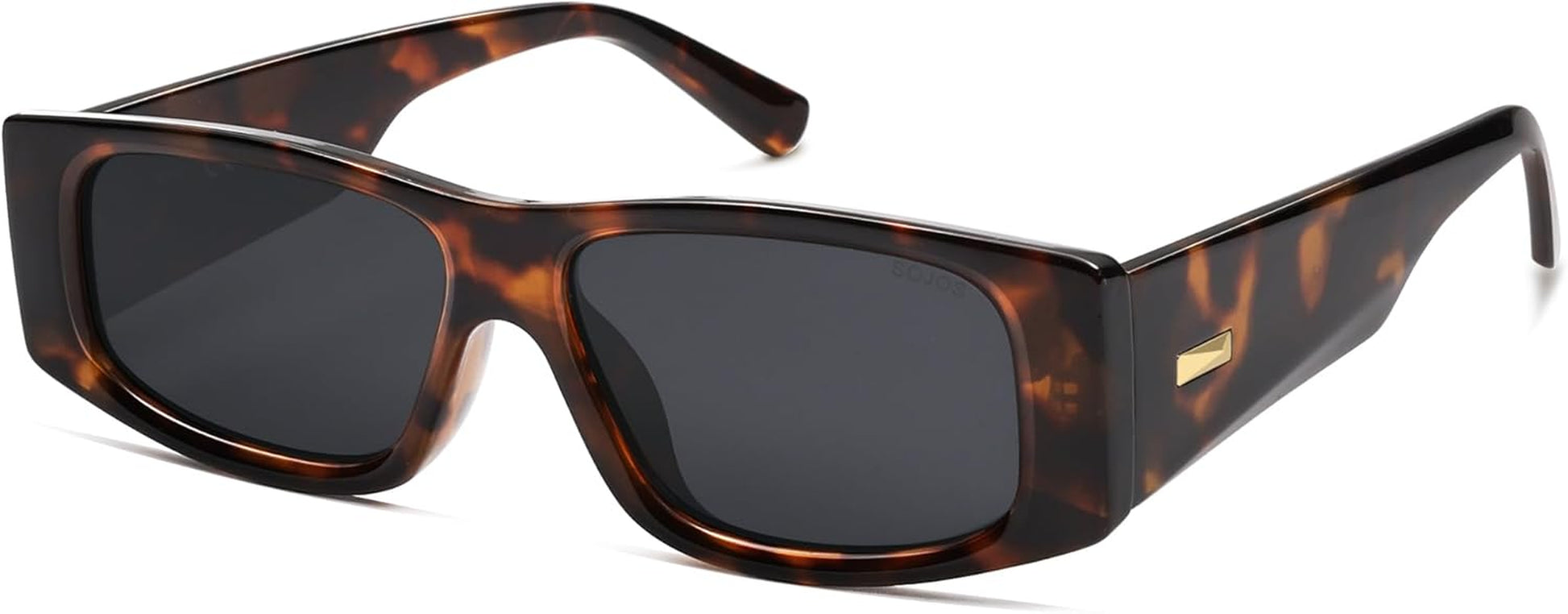 Trendy Y2K Rectangle Polarized Sunglasses for Women Men Fashion Designer Rave Sunglasses SJ2228