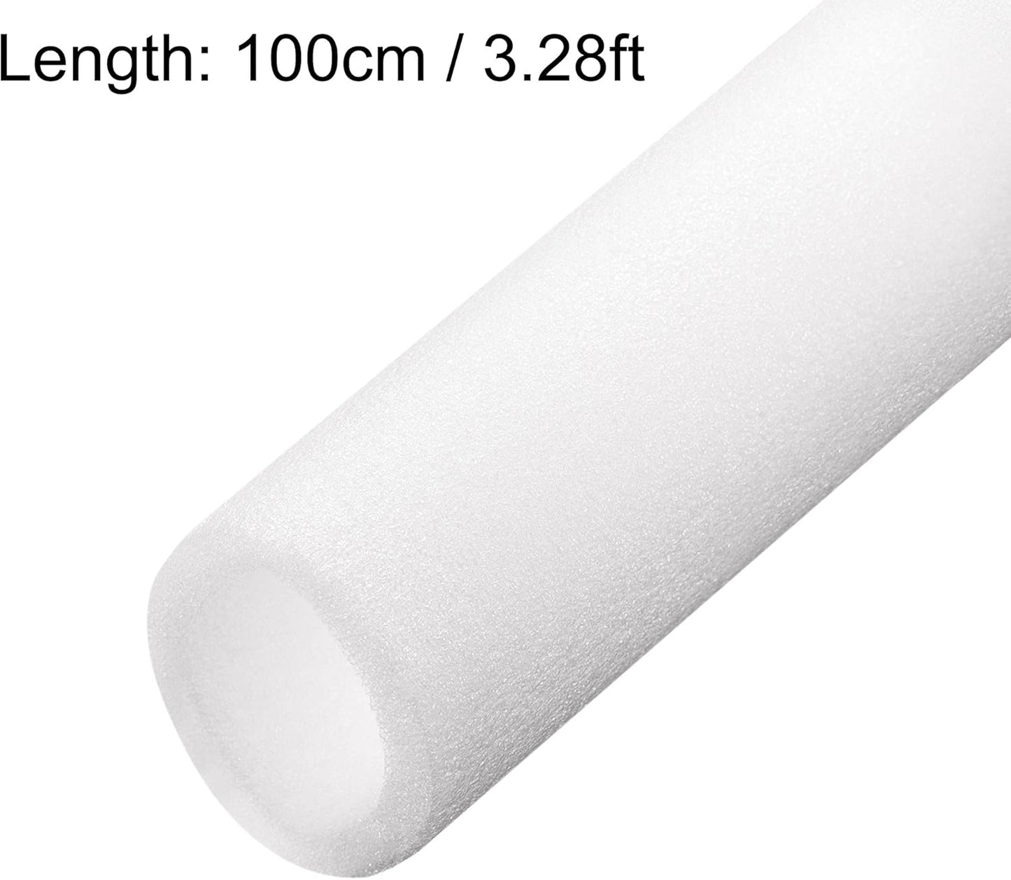 Foam Tube Pipe Insulation Freeze Protection Cover 3.28 Ft Length 1.57In ID 2.36In OD Pipe Insulation Kits White 1 Pack