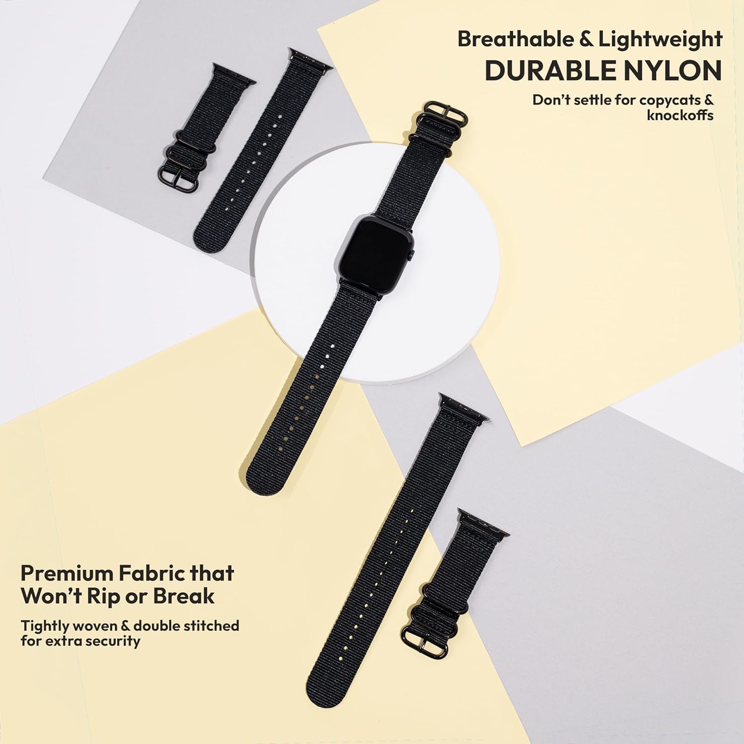 Classic Nylon Band Usa-Based Co., 23 Epic Styles Breathable & Water Resistant …Men & Women Compatible with Apple Watch Bands 41Mm 40Mm 38Mm for Series 9 8 7 6 5 4 3 2 1 & SE Iwatch Strap