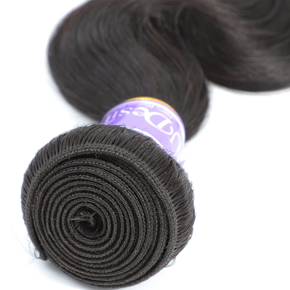 12A Brazilian Body Wave One Bundle 18Inch 100% Unprocessed Brazilian Virgin Body Wave Human Hair for Black Women Natural Black Brazilian Body Wave Human Hair Weft