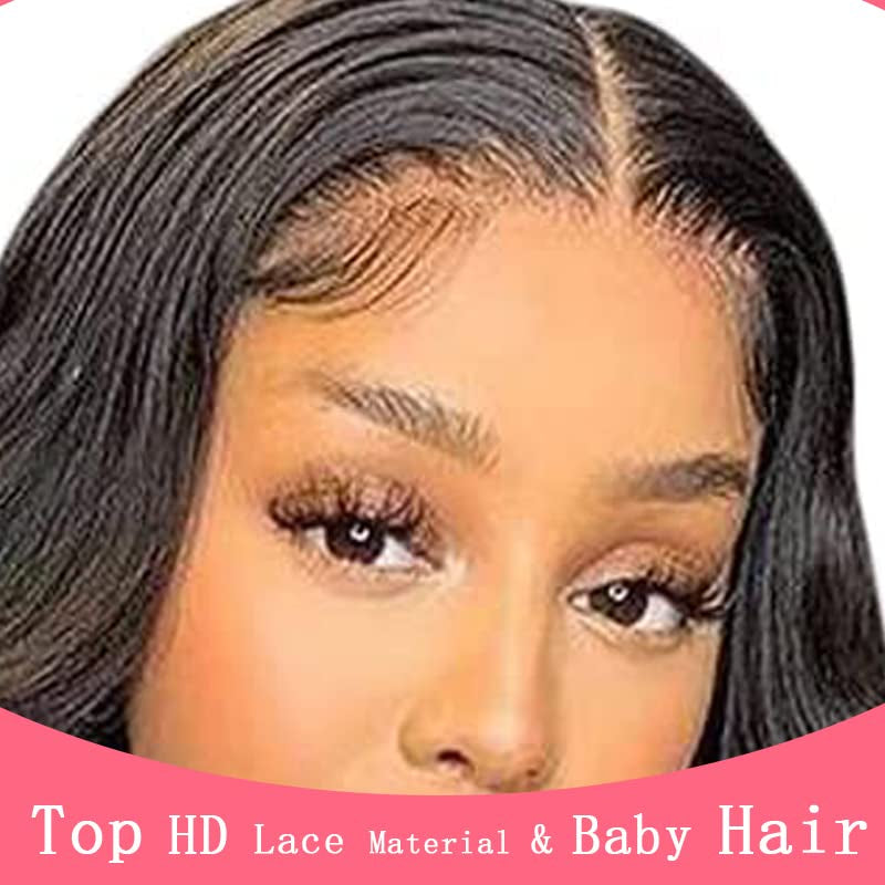 5X5 Lace Closure Human Hair Transparent Lace Frontal Closure Pre Plucked with Baby Hair 100% Brazilian Virgin Hair 12 Inch 150% Density Free Part No Split Closure Natural Color (12 Inch)