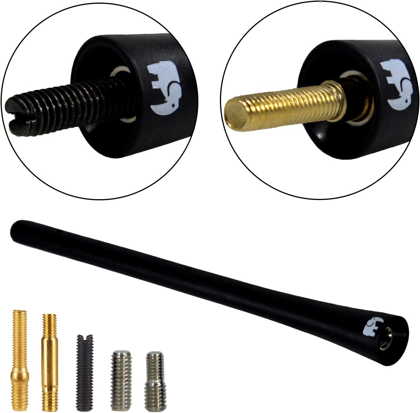 7" Inch Flexible Rubber Copper Core Antenna, Compatible with Ford F-Series (F-150 F-250 F-350 Super Duty Ford Raptor Ranger Trucks 1997-2024) - Designed for Optimized FM/AM Reception