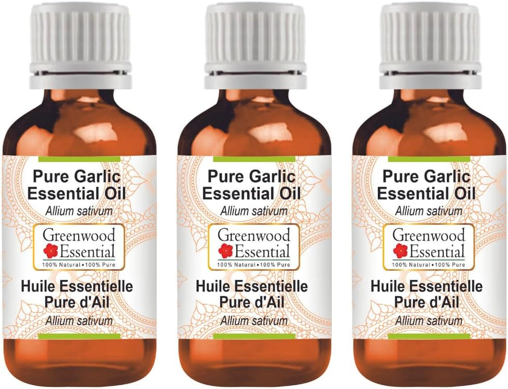 Pure Garlic Essential Oil (Allium Sativum) Steam Distilled 10Ml (0.33 Oz) TLBH