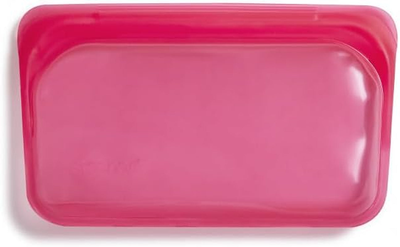 Platinum Silicone Food Grade Reusable Storage Bag, Clear (Snack) | Reduce Single-Use Plastic | Cook, Store, Sous Vide, or Freeze | Leakproof, Dishwasher-Safe, Eco-Friendly | 12 Oz