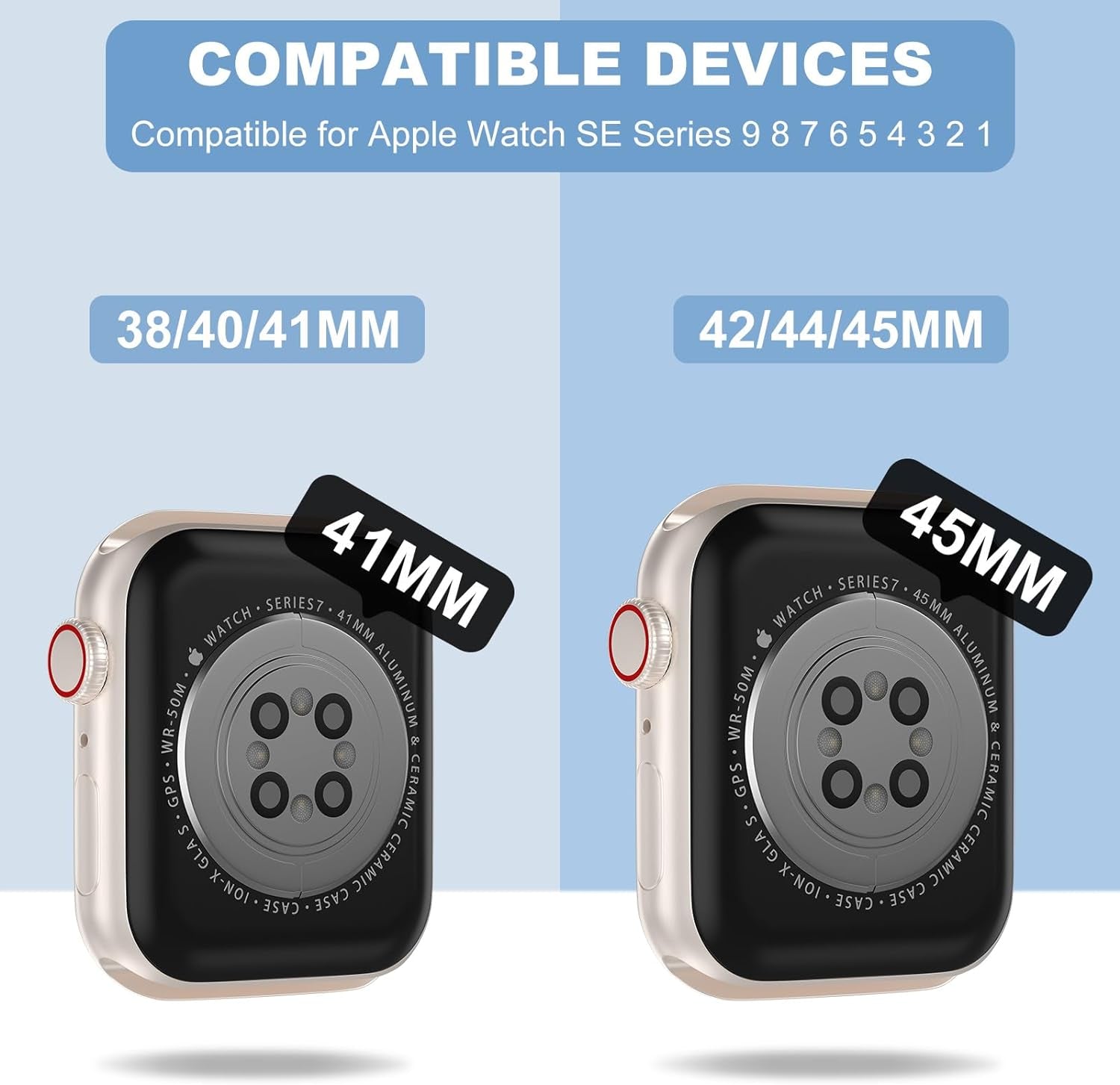Compatible for Crystal Clear Apple Watch Bands, 45Mm 44Mm 42Mm 41Mm 40Mm 38Mm Bumper Case for Men Women Jelly Sport Case Band for Iwatch Ultra 2/1 Series 9 8 7 SE/6 5 4 3 2 1