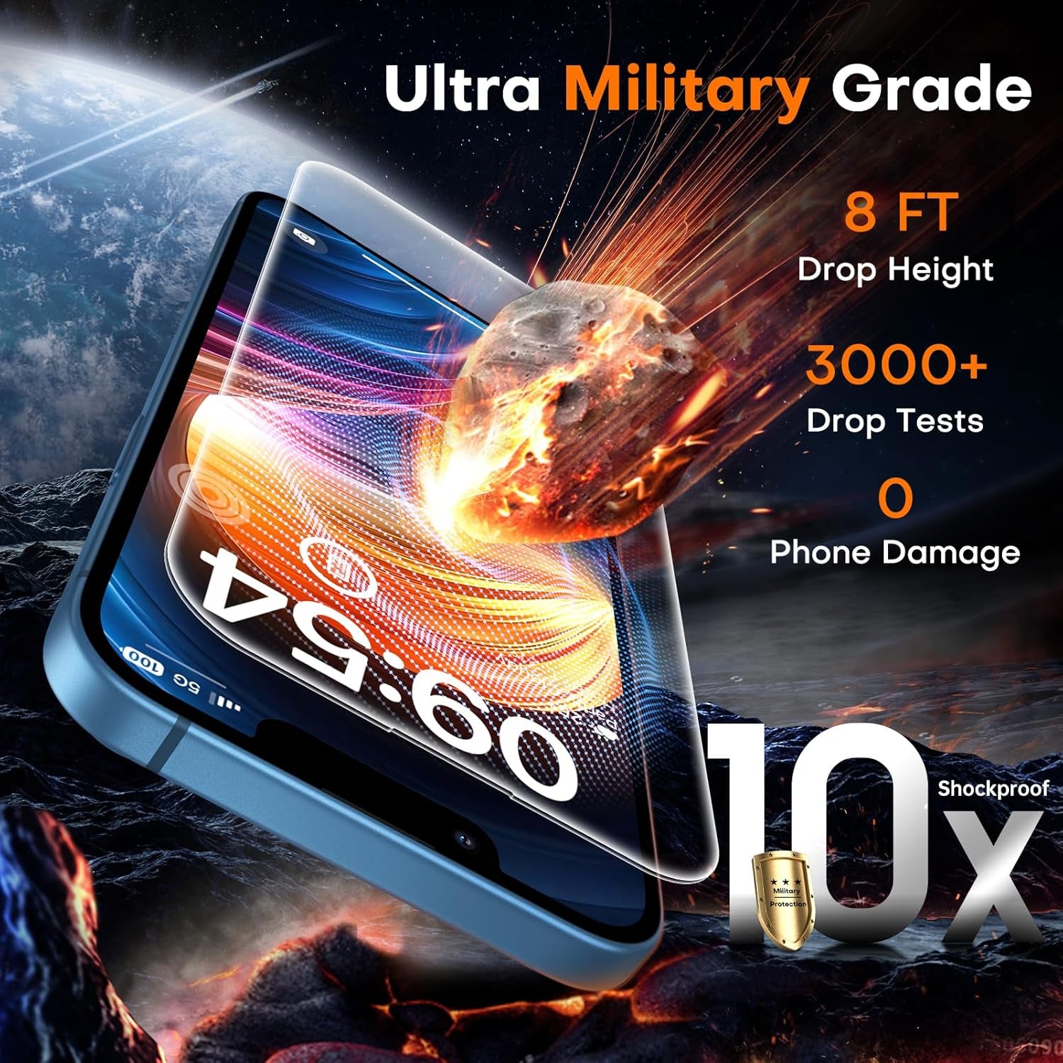 for Iphone 13/Iphone 16E (2025 Edition) Screen Protector 6.1-Inch [Instant Installation], 14FT Military Grade Shatterproof, 9H+ Hardness HD Coverage No Bubbles No Dust 2 Pack