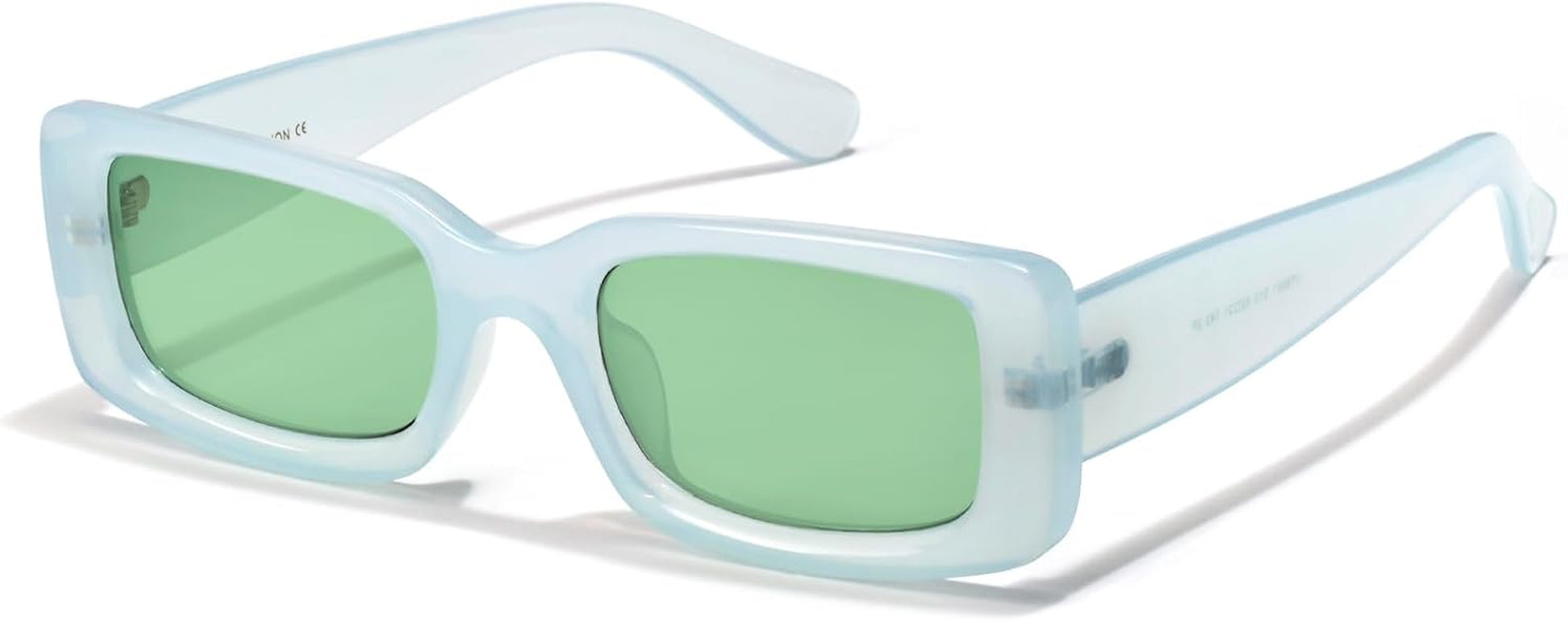 Rectangle Sunglasses Men Tinted Polarized Big Square Retro 90S Vintage Y2K Glasses for Women UV Protection