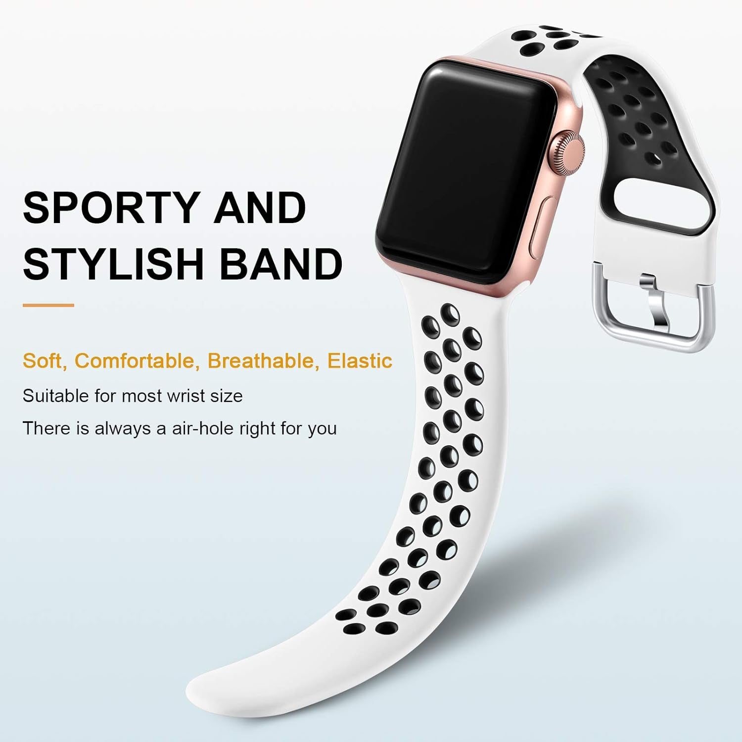 3 Pack Sport Bands Compatible with Apple Watch Band 44Mm 49Mm 45Mm 42Mm 41Mm 40Mm 38Mm for Men Women,Soft Silicone Breathable Band for Apple Watch Se/Ultra Iwatch Series 9 8 7 6 5 4 3 2 1