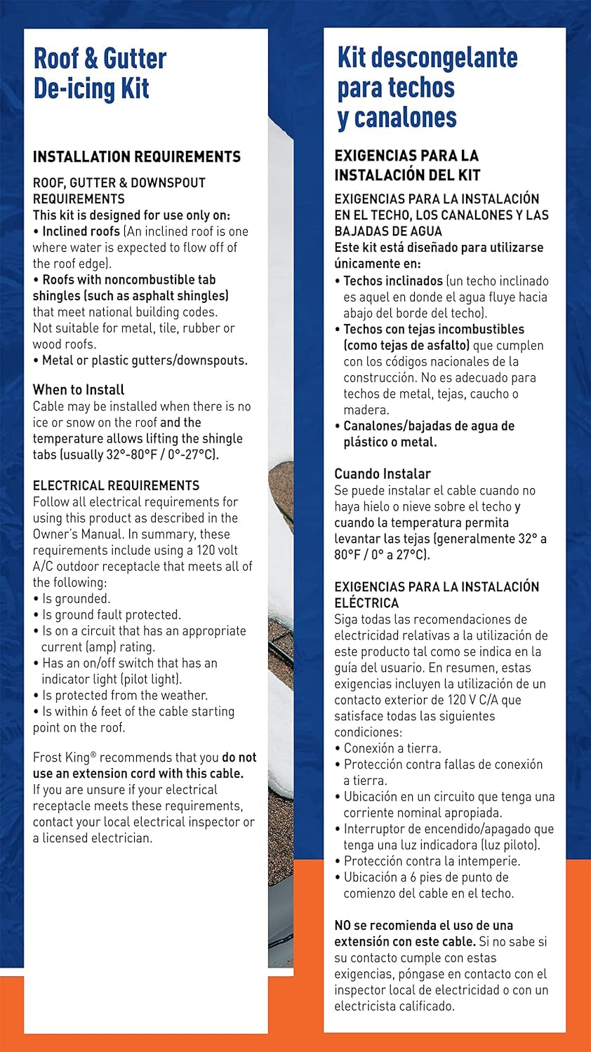 RC60 Heating Cables, 60', Black