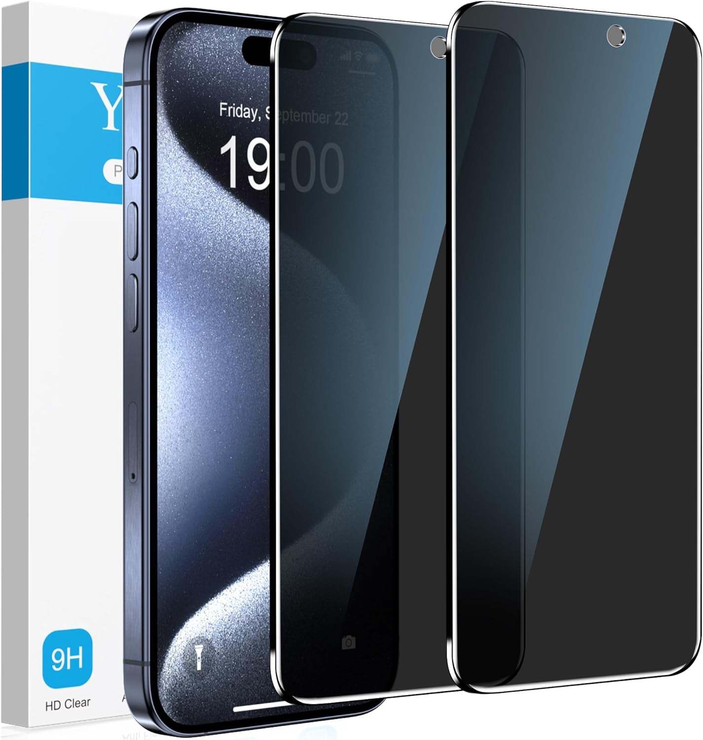 2 Pack for Iphone 16E / Iphone 14 /Iphone 13 /Iphone 13 Pro Privacy Screen Protector, anti Spy Privacy Screen for Iphone 14/13/13 Pro/16E Accessories, Private Case Friendly Film