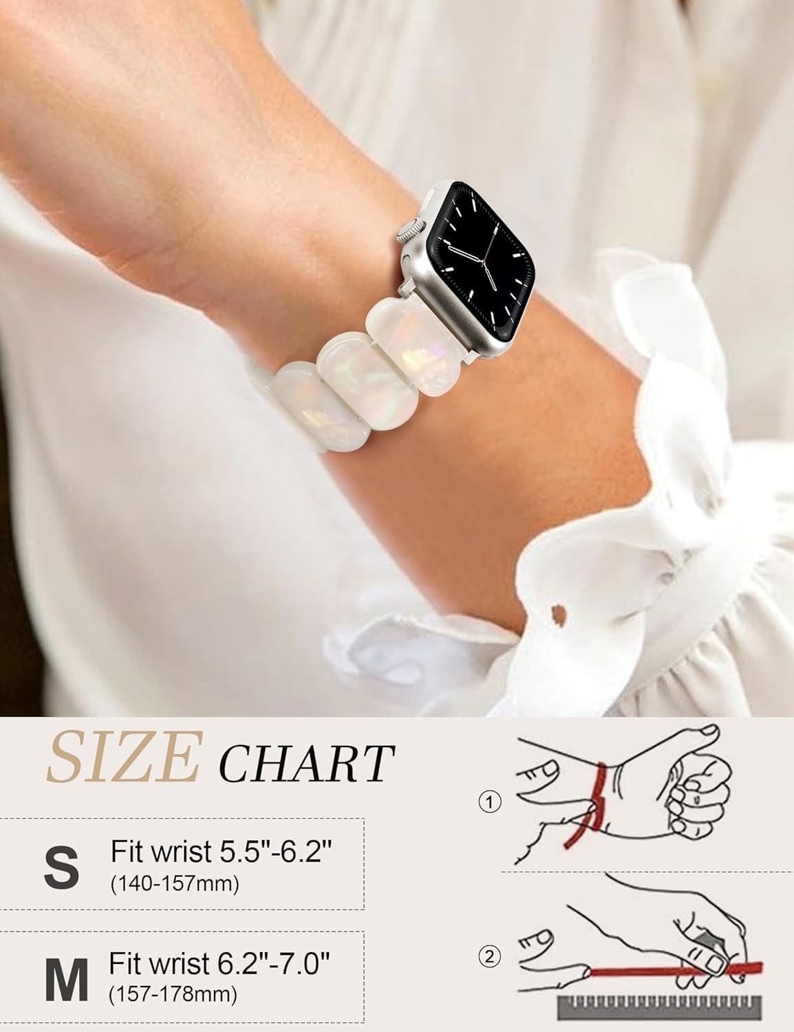 Tortoise Stretchy Watch Band with Bling Case with HD Screen Protector Compatible with Apple Watch 38Mm 40Mm 41Mm 42Mm 44Mm 45Mm 49Mm for Women for Iwatch Series 9/8/7/6/5/4/3/2/1/SE