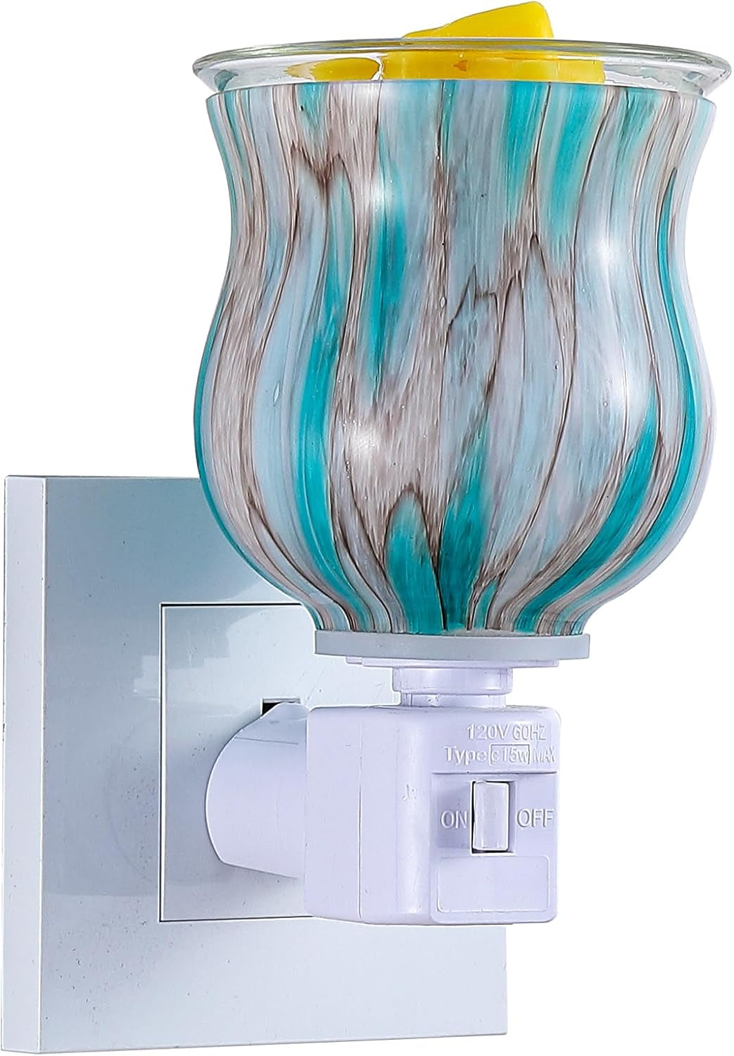 Warmers Pluggable Fragrance Warmer- Decorative Plug-In for Warming Scented Candle (Silver)