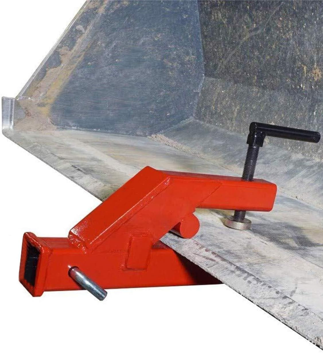 Clamp on Trailer Hitch 2" Ball Mount Receiver Adapter Bucket Trailer Hitch Competible with Deere Bobcat Tractor Bucket Forklift TRUCK DRIVER