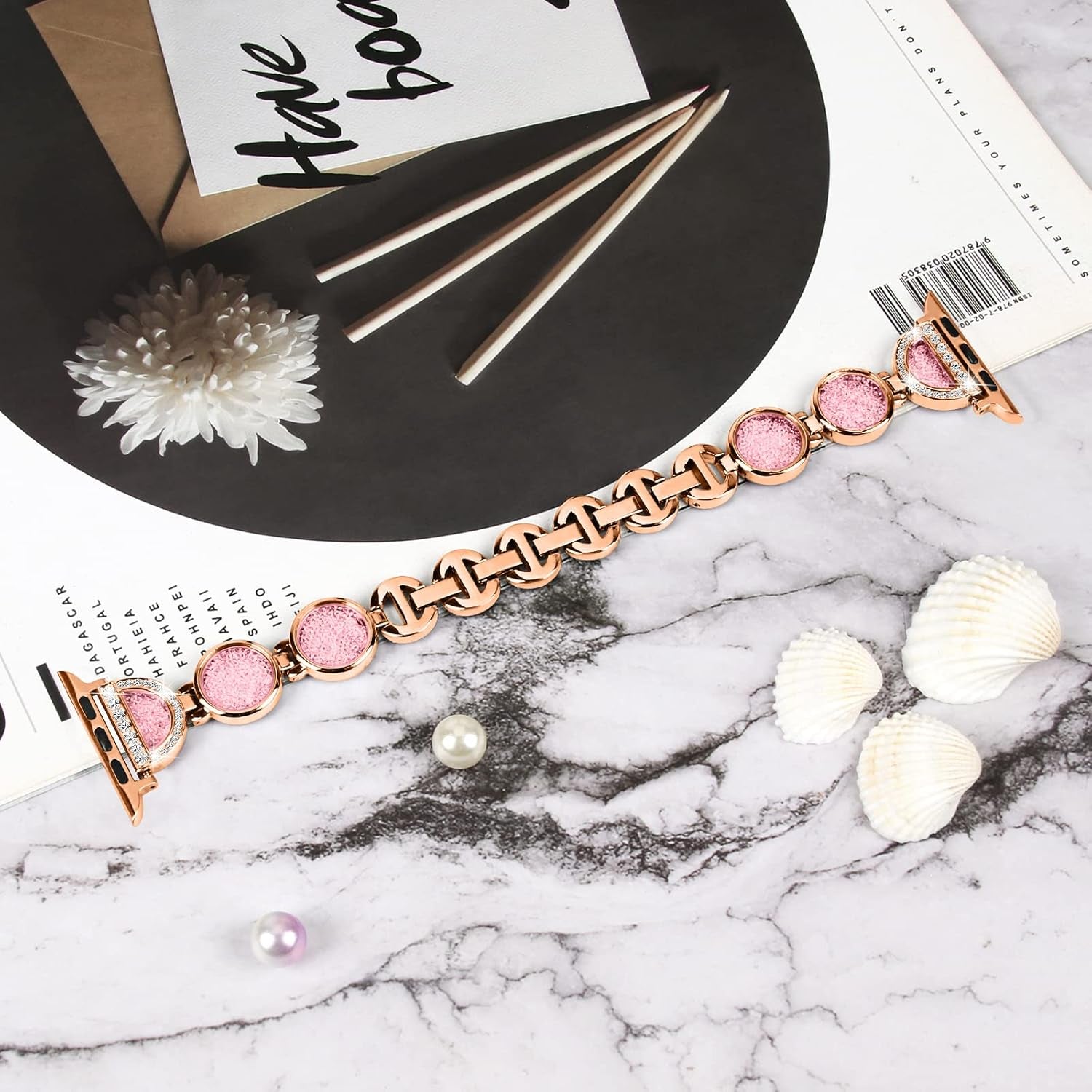 Bling Bands Compatible with Apple Watch 46Mm 49Mm 45Mm 44Mm 42Mm 41Mm 40Mm 38Mm Ultra Ultra2 Series 10 9 8 7 6 5 4 3 2 1 SE for Women, Glitter Metal Bracelet Straps Luxurious Rhinestone Replacement Wristband for Iwatch All Series