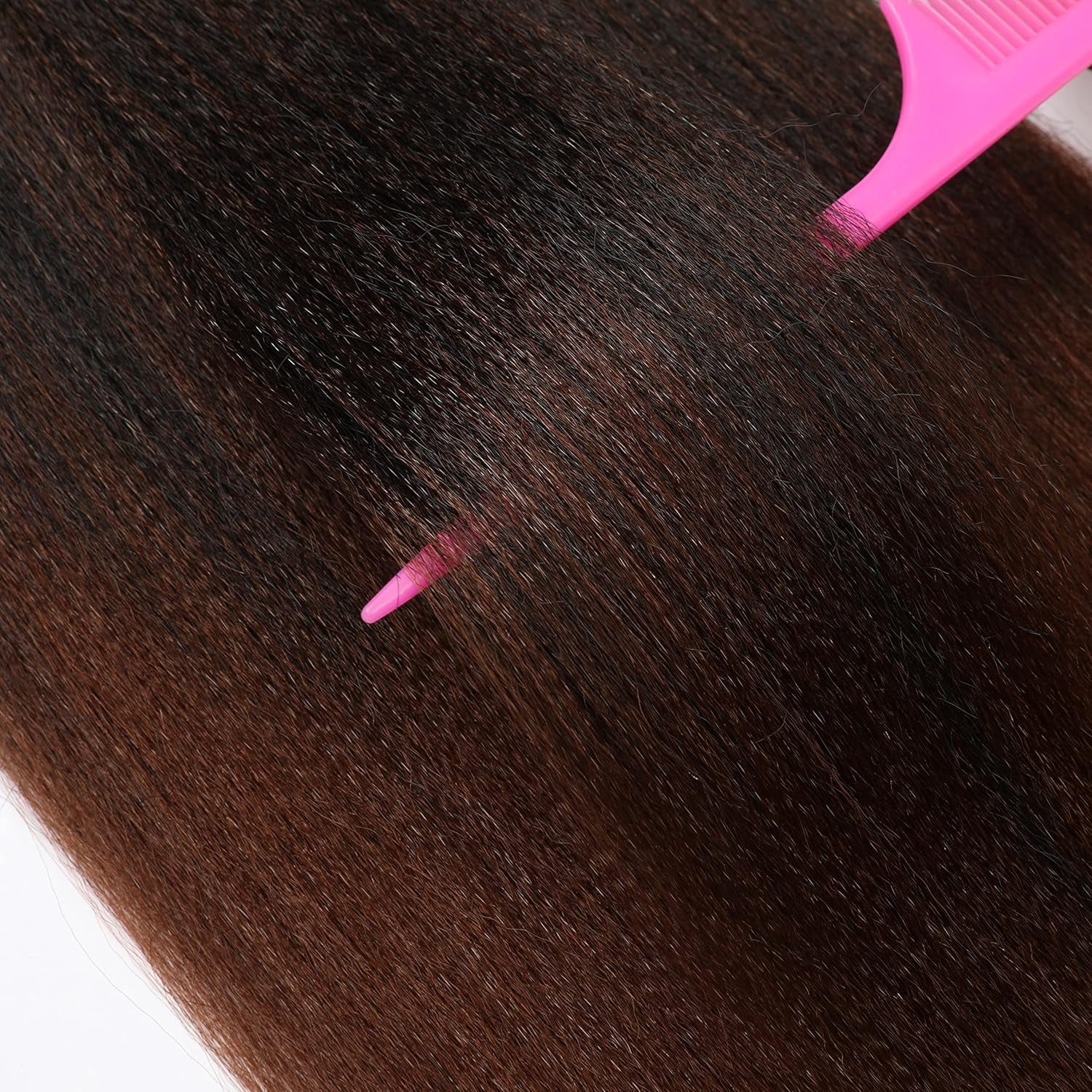 Braiding Hair Pre Stretched 24 Inch 8 Packs Ombre Braiding Hair Professional Soft Braiding Hair Yaki Texture, No Itch, Hot Water Setting Hair Extensions for Braids (24In,1B/30)