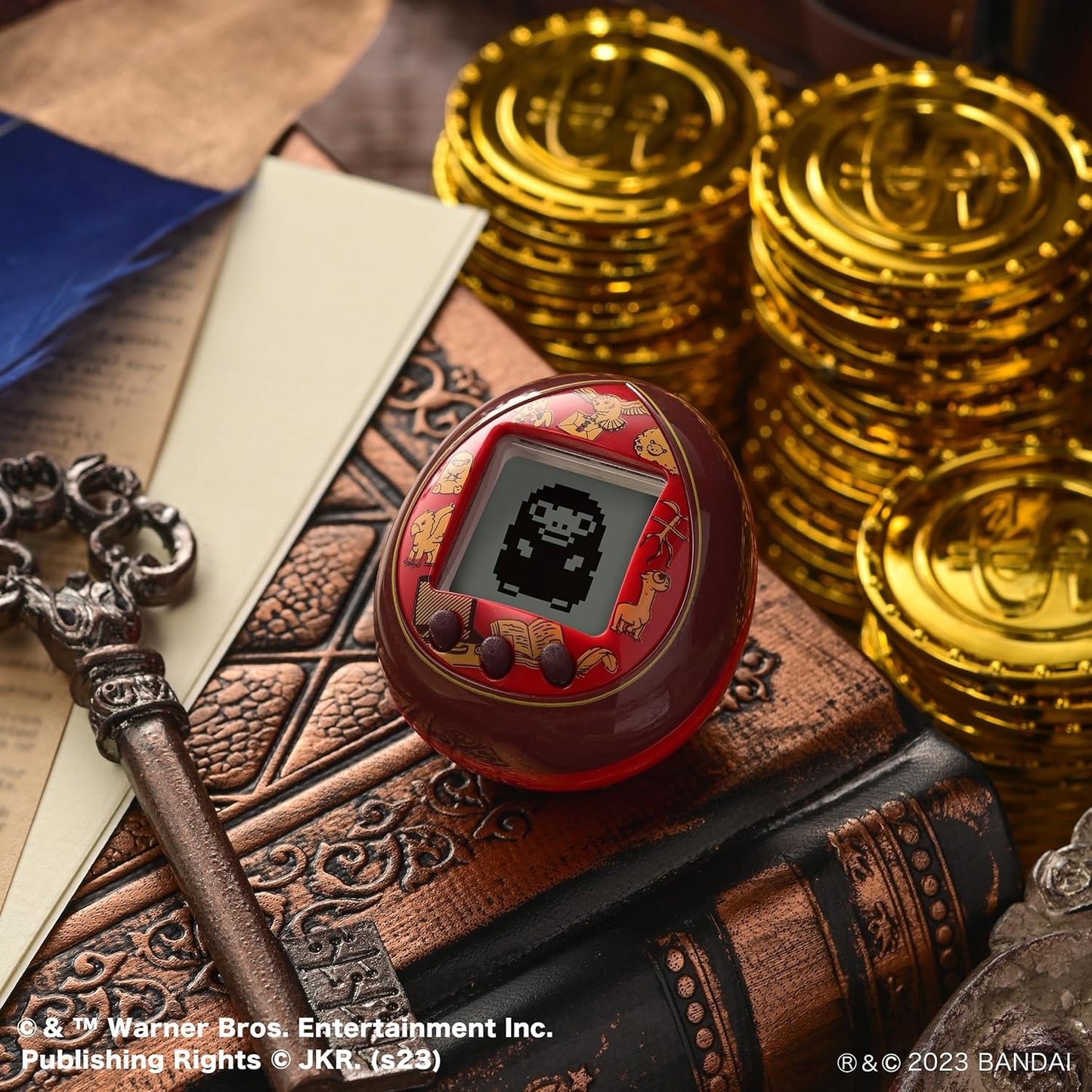 Nano Harry Potter Magical Creatures Shell | 4Cm Red Harry Potter Virtual Pet Handheld Games Machine | Raise a Magical Creature as an Electronic Cyber Pet | Harry Potter Boys and Girls Toys BanUK