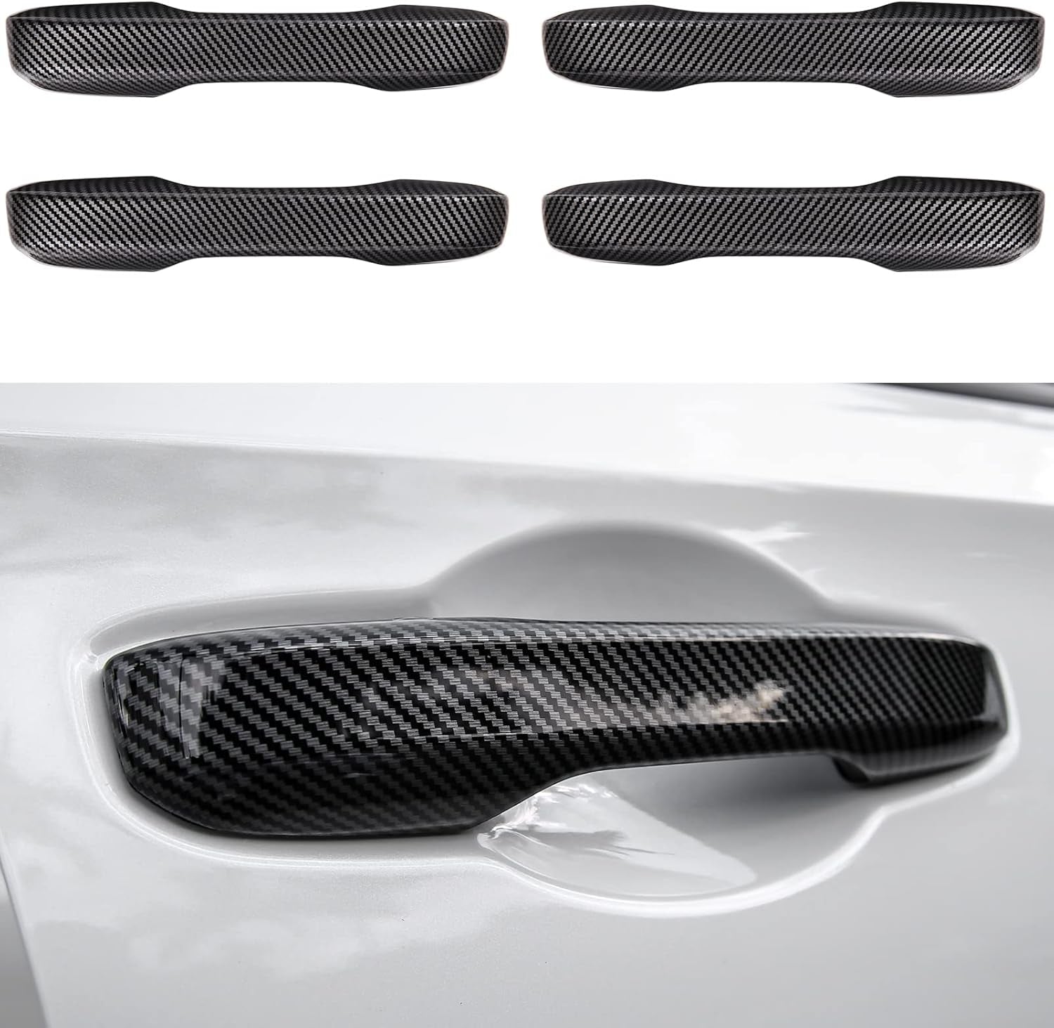 Compatible with Honda Civic 2022 2023 2024 2025 for Accord CR-V HR-V 2023 2024 2025 Accessories Car Exterior Door Handle Cover Trims -Glossy Black