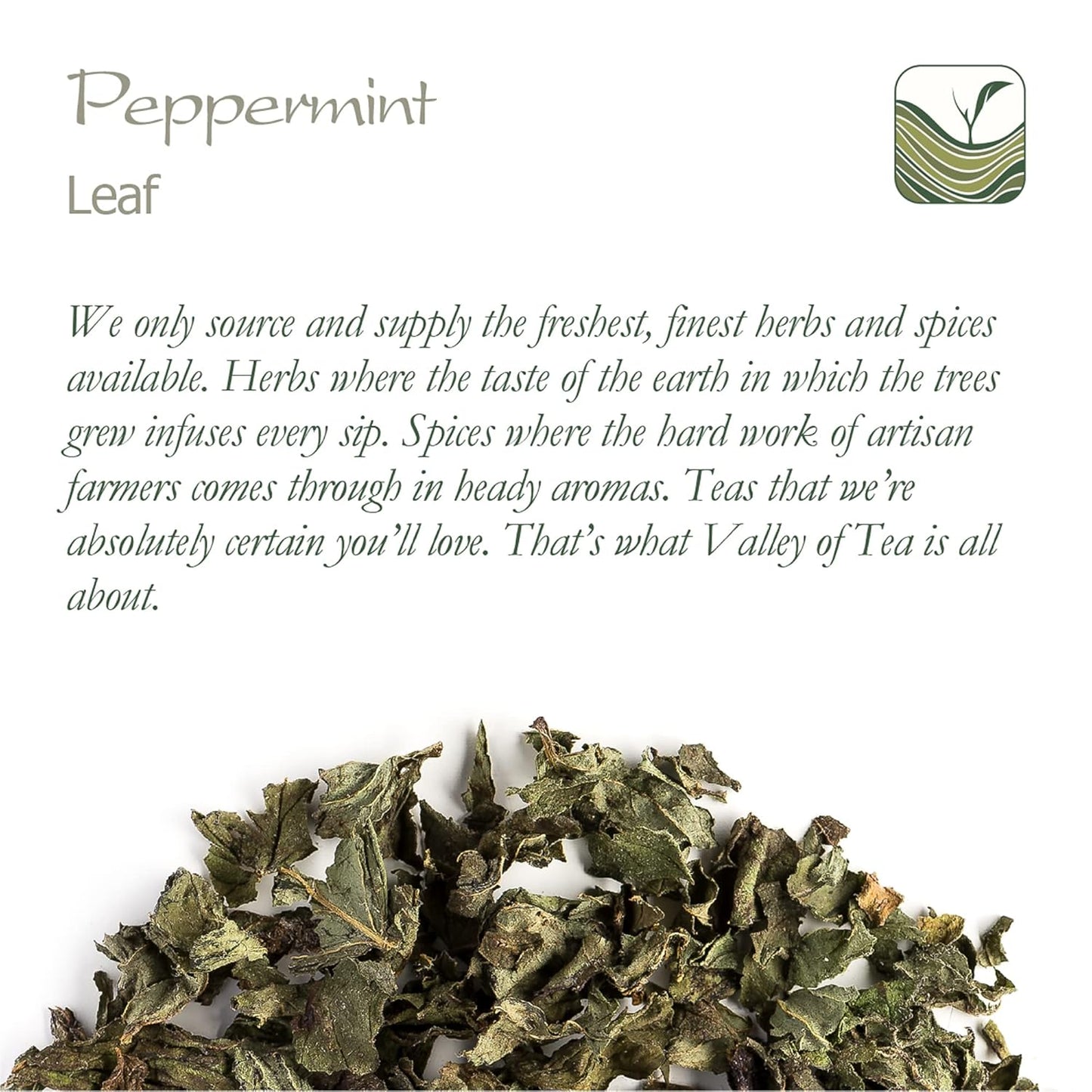 Peppermint Tea Loose Leaf Pure Organic Herbal - Dried Loose Leaf Pepper Mint - Mentha Piperita - Dried Peppermint Leaves Pepperment Leaves Peppermint Tea Leaves Pepperment Leaves Peppermint Herb TLBH