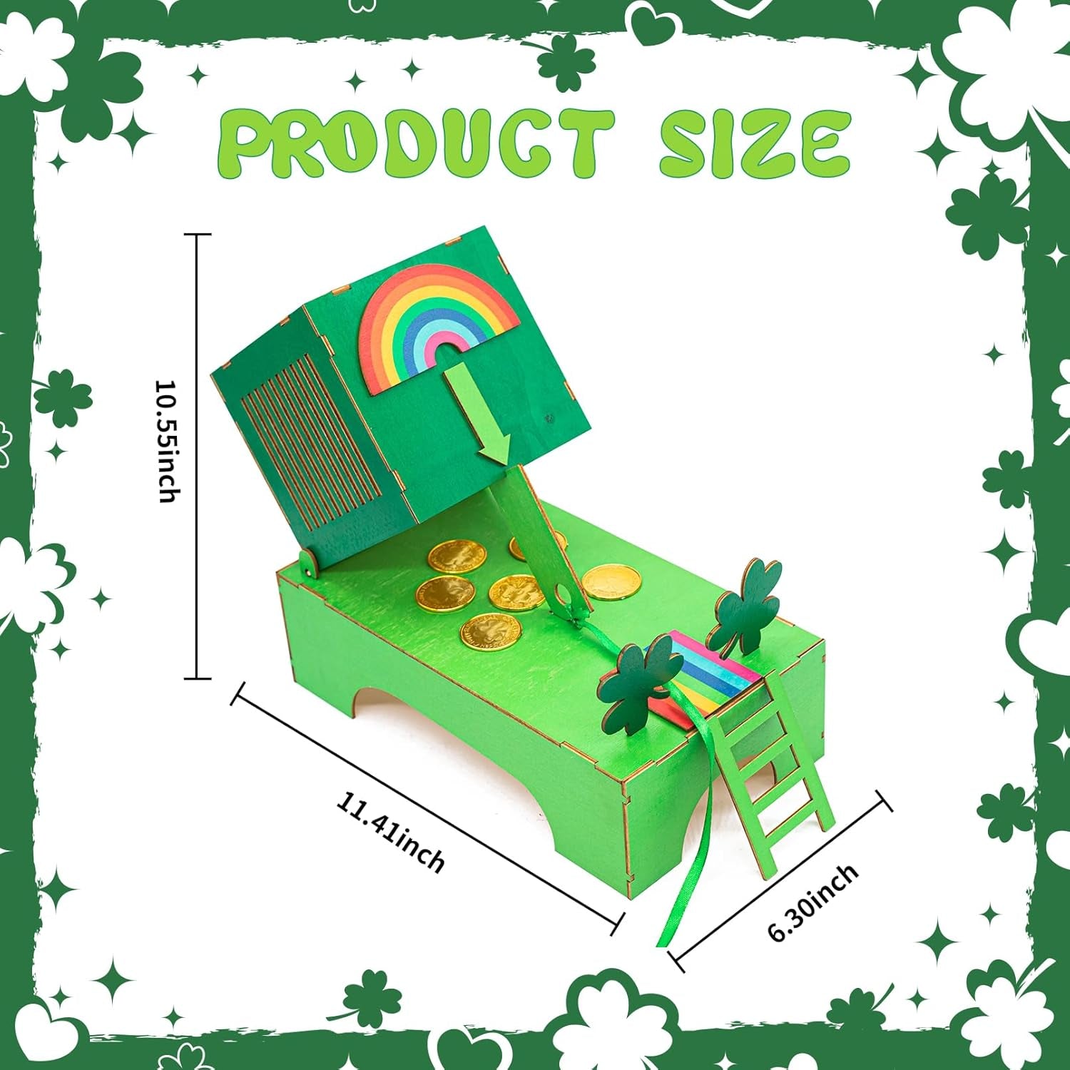 St. Patrick'S Day Decorations Leprechaun Trap Kit -St Patrick'S Day DIY Toys -Leprechaun Trap Decorations