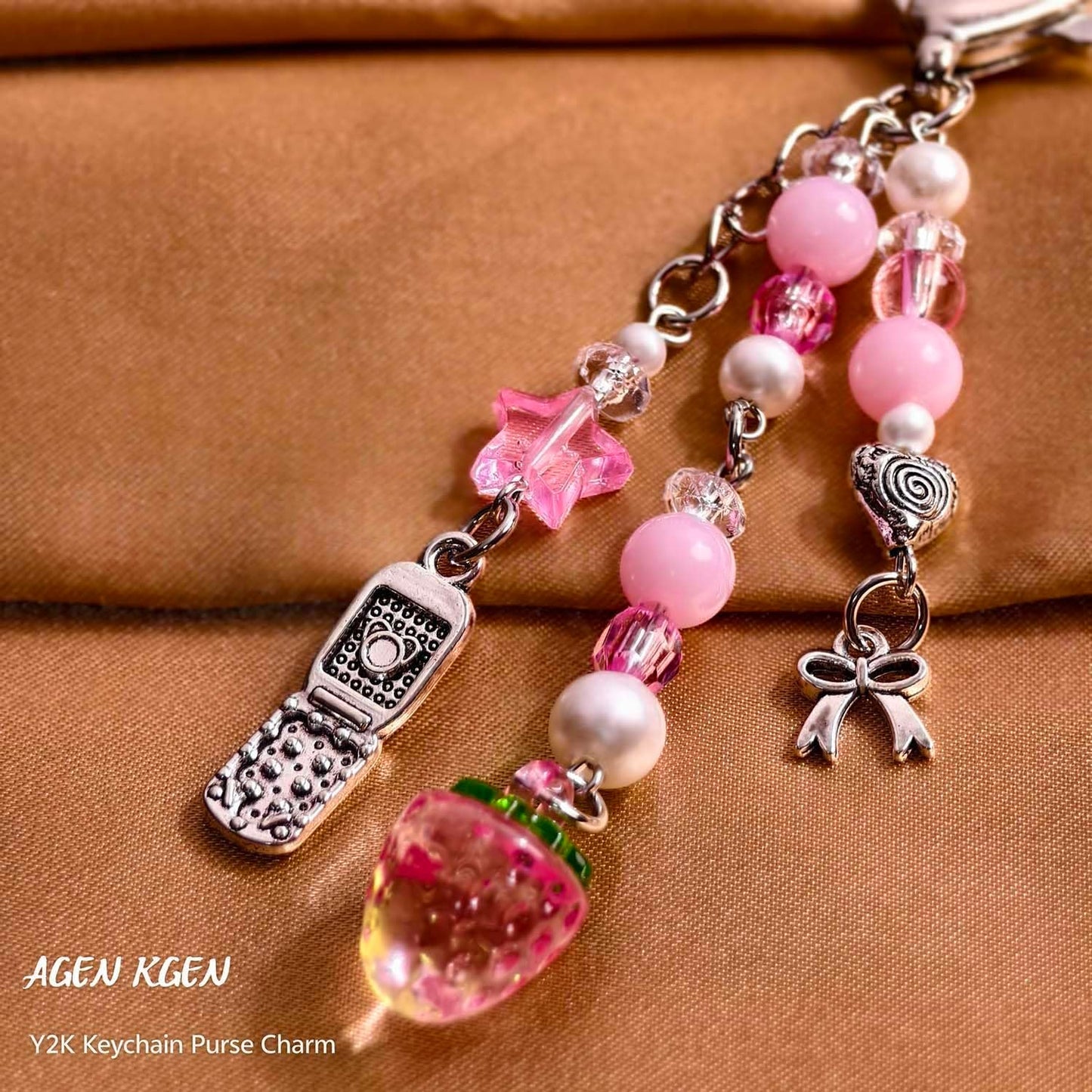 Novelty Keychains Aesthetic Y2K Keychain Charms Stylish Keychains Accessories for Women Bag Purse Gifts